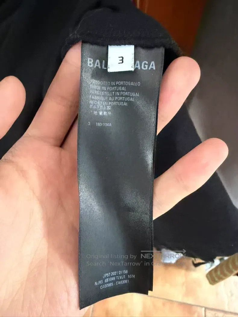 Balenciaga Balenciaga Black double B scissors long-sleeve Size US L / EU 52-54 / 3 - 4 Thumbnail