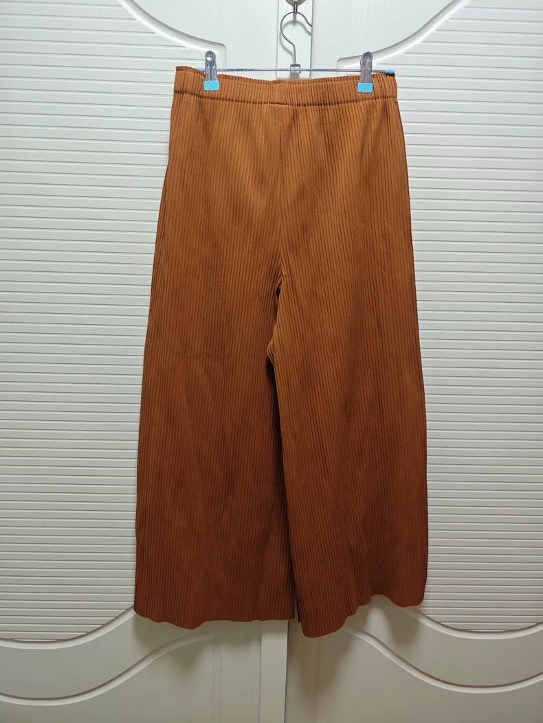 Issey Miyake Issey Miyake size:one size Orange pleated wide-leg pants Size 23" - 5 Thumbnail