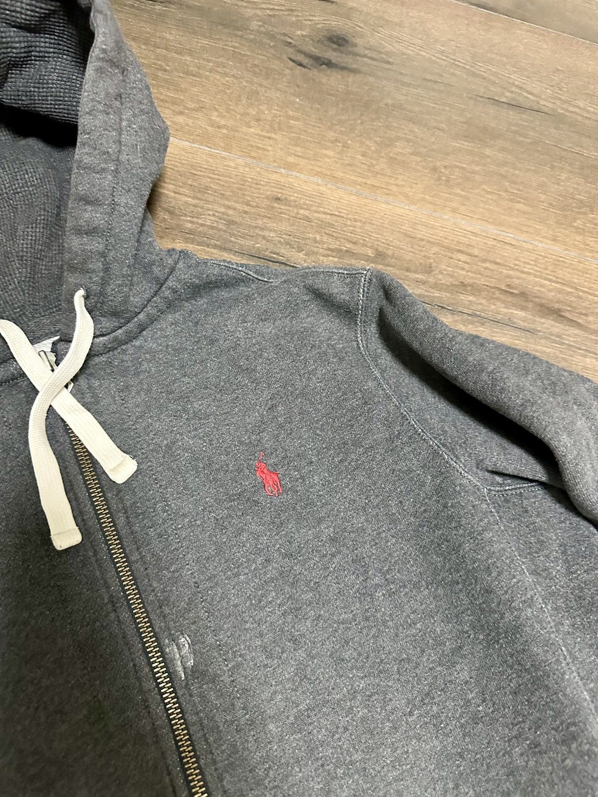 Polo Ralph Lauren Vintage Polo Ralph Lauren Knit Zip Hoodie WorkWear Fit Fade Size US M / EU 48-50 / 2 - 6 Thumbnail