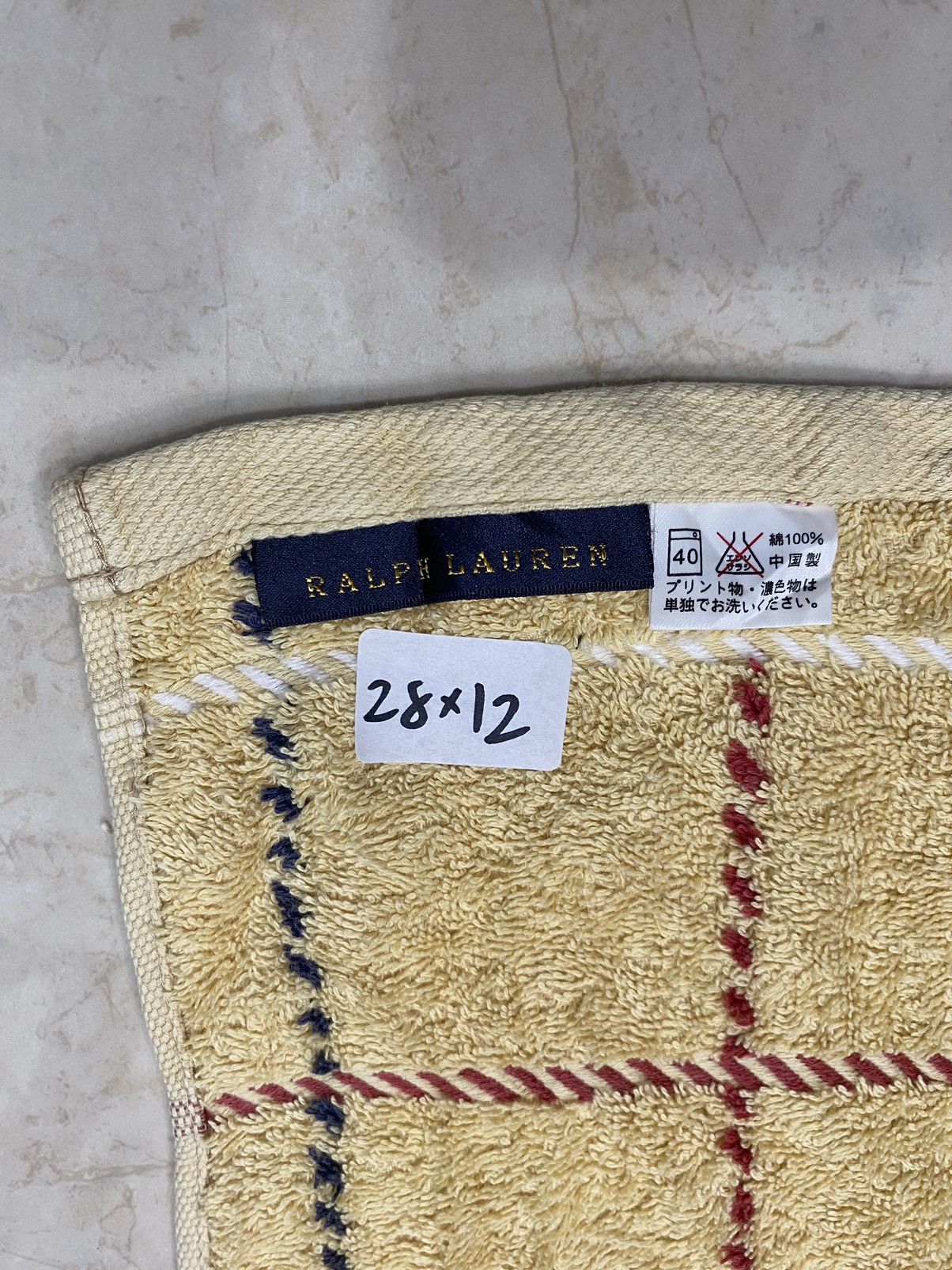 Vintage 💥POLO Ralph Lauren RL small pony Logo Face / Hand Towel Size ONE SIZE - 3 Thumbnail