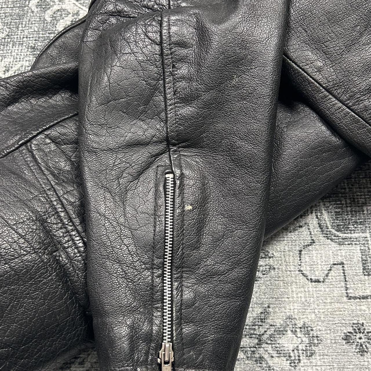 Wilsons Leather XL wilson’s thinsulate vintage Black leather biker jacket Size US XL / EU 56 / 4 - 7 Thumbnail