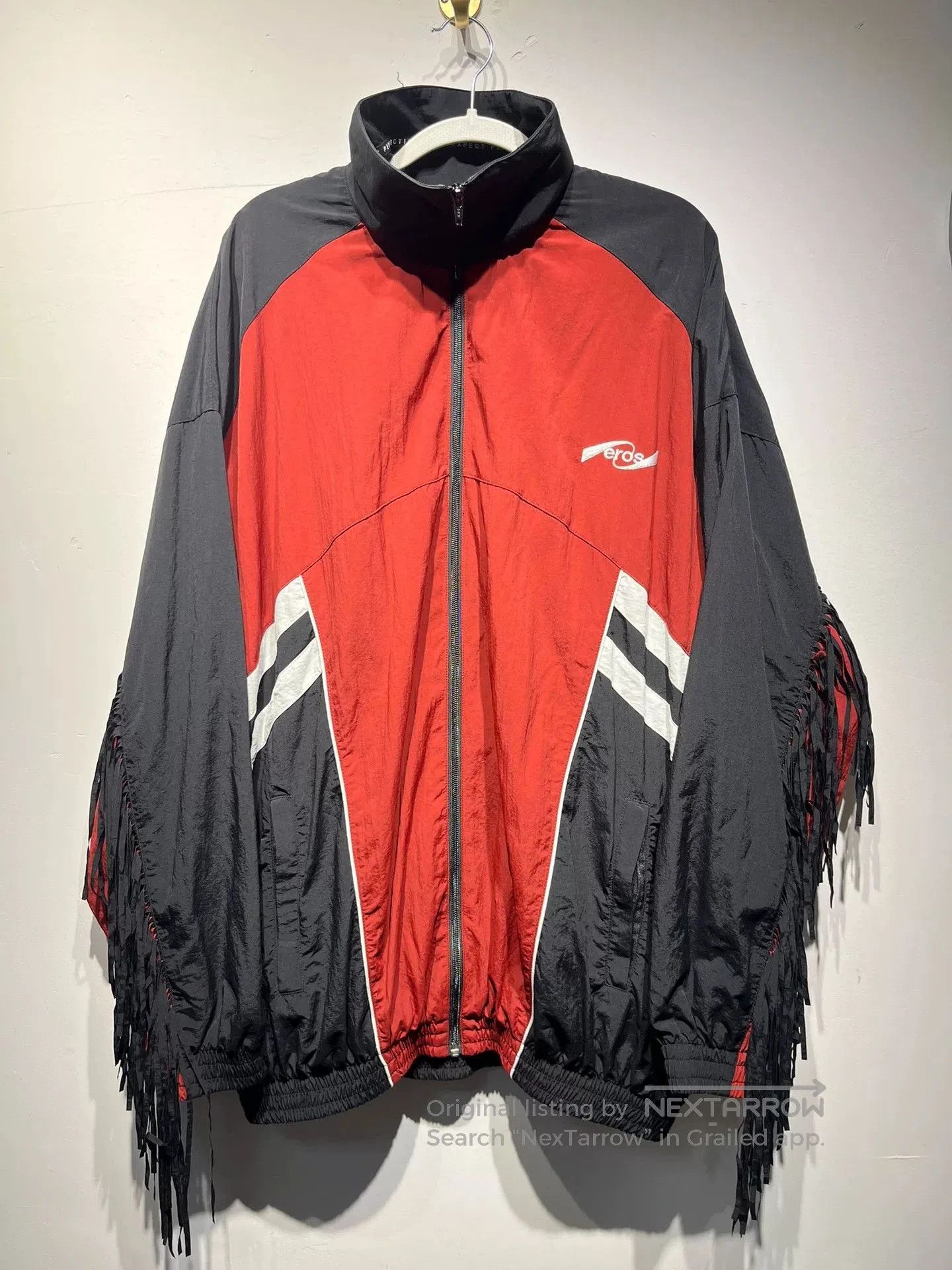 Martine Rose Martine Rose Black Red Fringe Jacket. Size US XS / EU 42 / 0 - 1 Thumbnail
