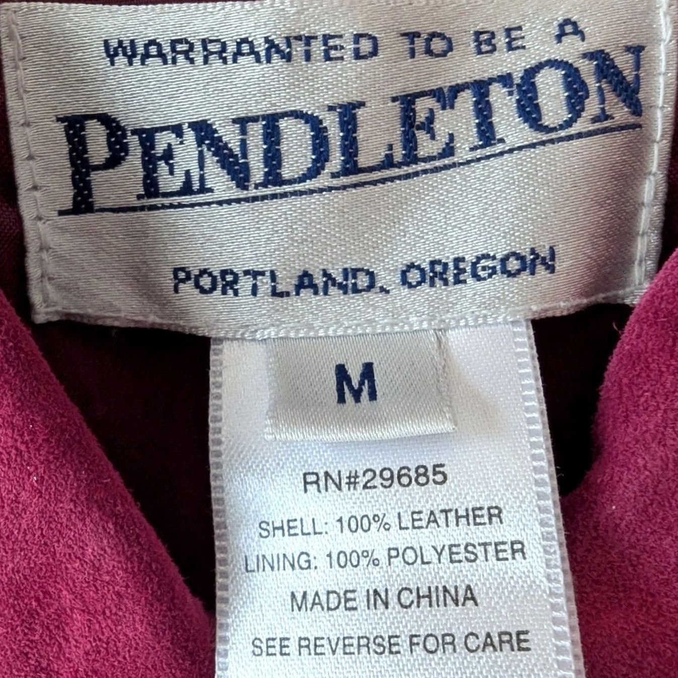 Pendleton Pendleton Jacket Pink Suede Leather Button Front Mid-Length Western Womens M Size M / US 6-8 / IT 42-44 - 6 Thumbnail