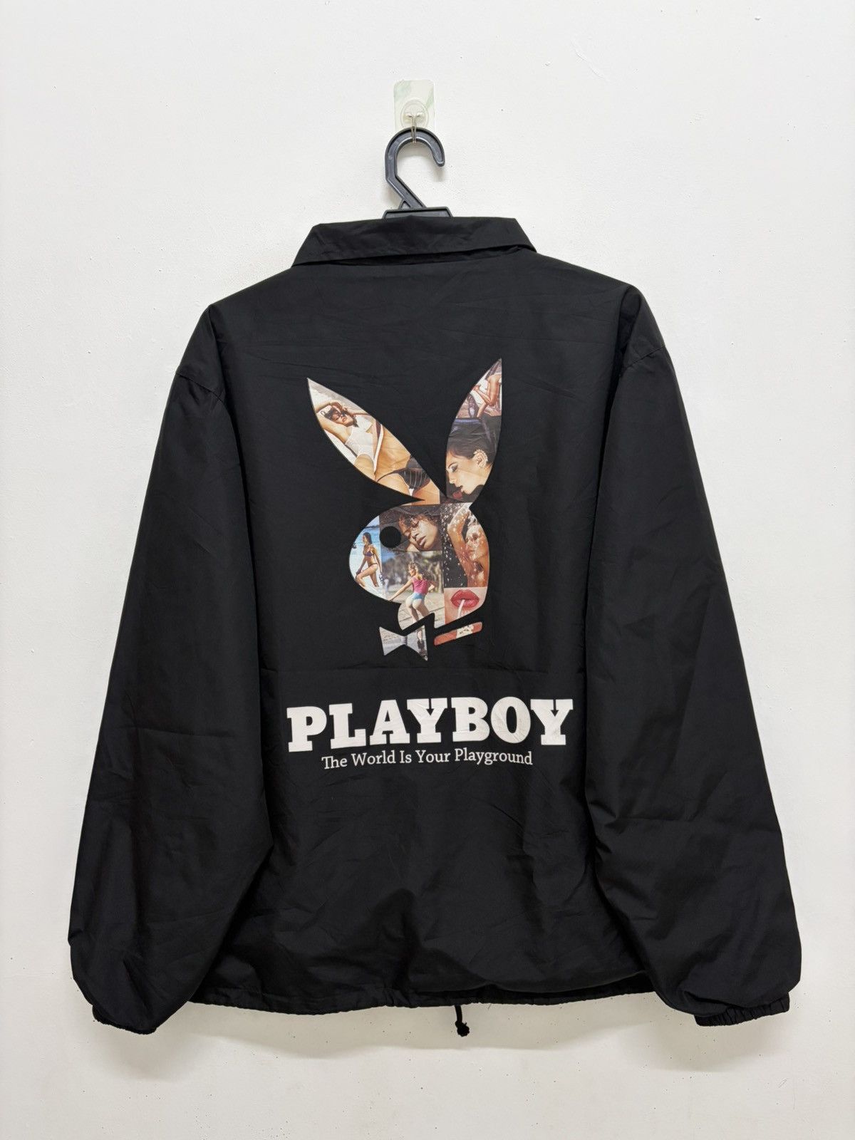 PLAYBOY 🐰 BIG LOGO EROTIC SEXY GRAPHICAL COACH JACKET