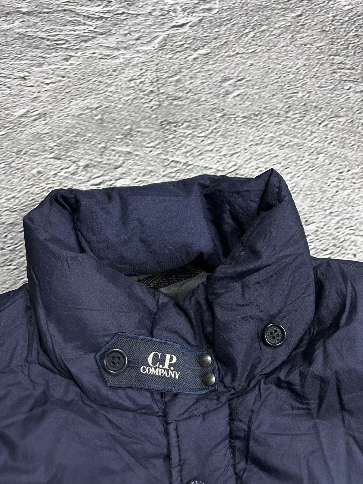 C.P. Company × Vintage C.P. Company down jacket vest navy gillet archive with badge Size US M / EU 48-50 / 2 - 2 Thumbnail