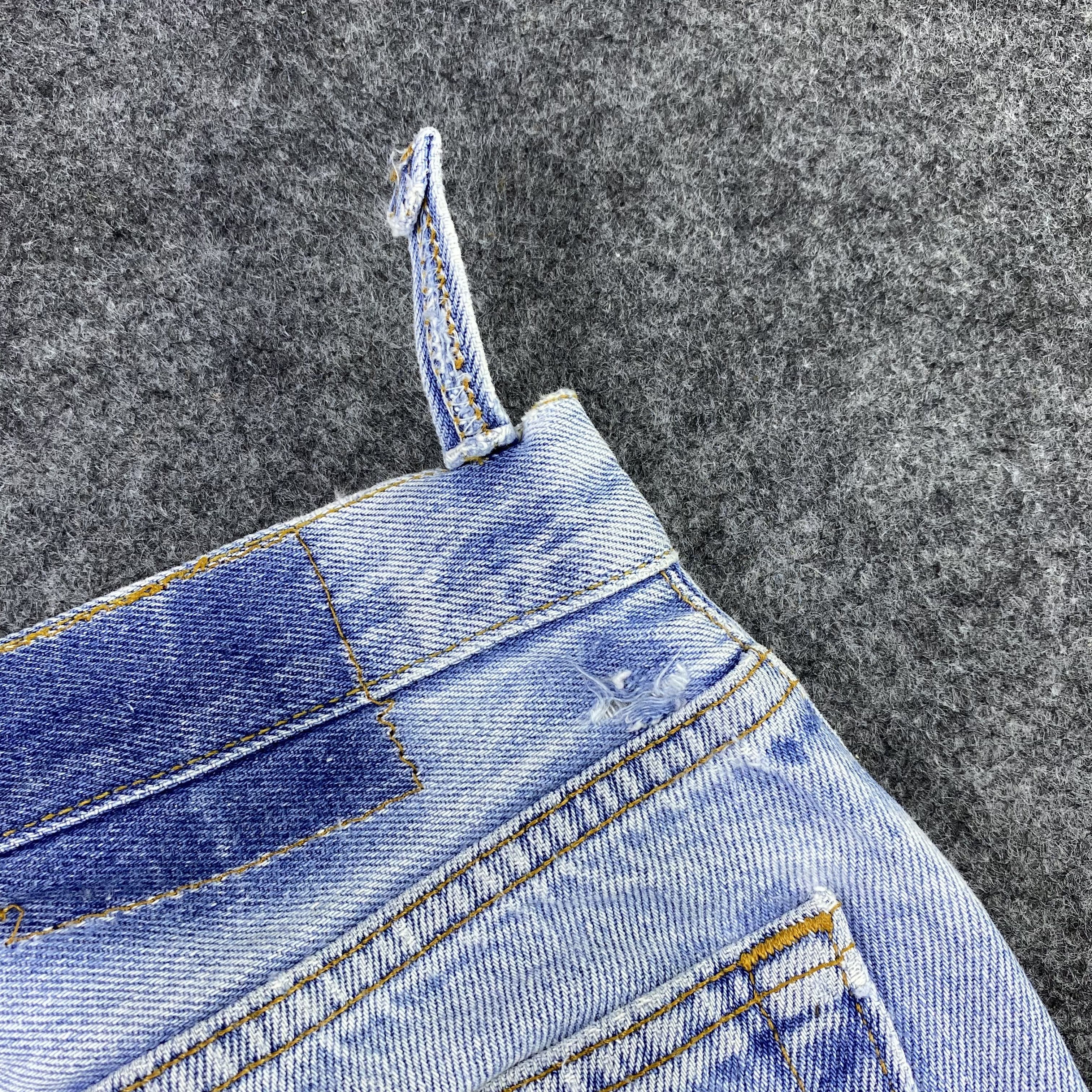 Jean × Levi's × Vintage Vintage Levi's 501 Patchwork Blue Wash Jeans-J1163 Size US 32 / EU 48 - 13 Thumbnail