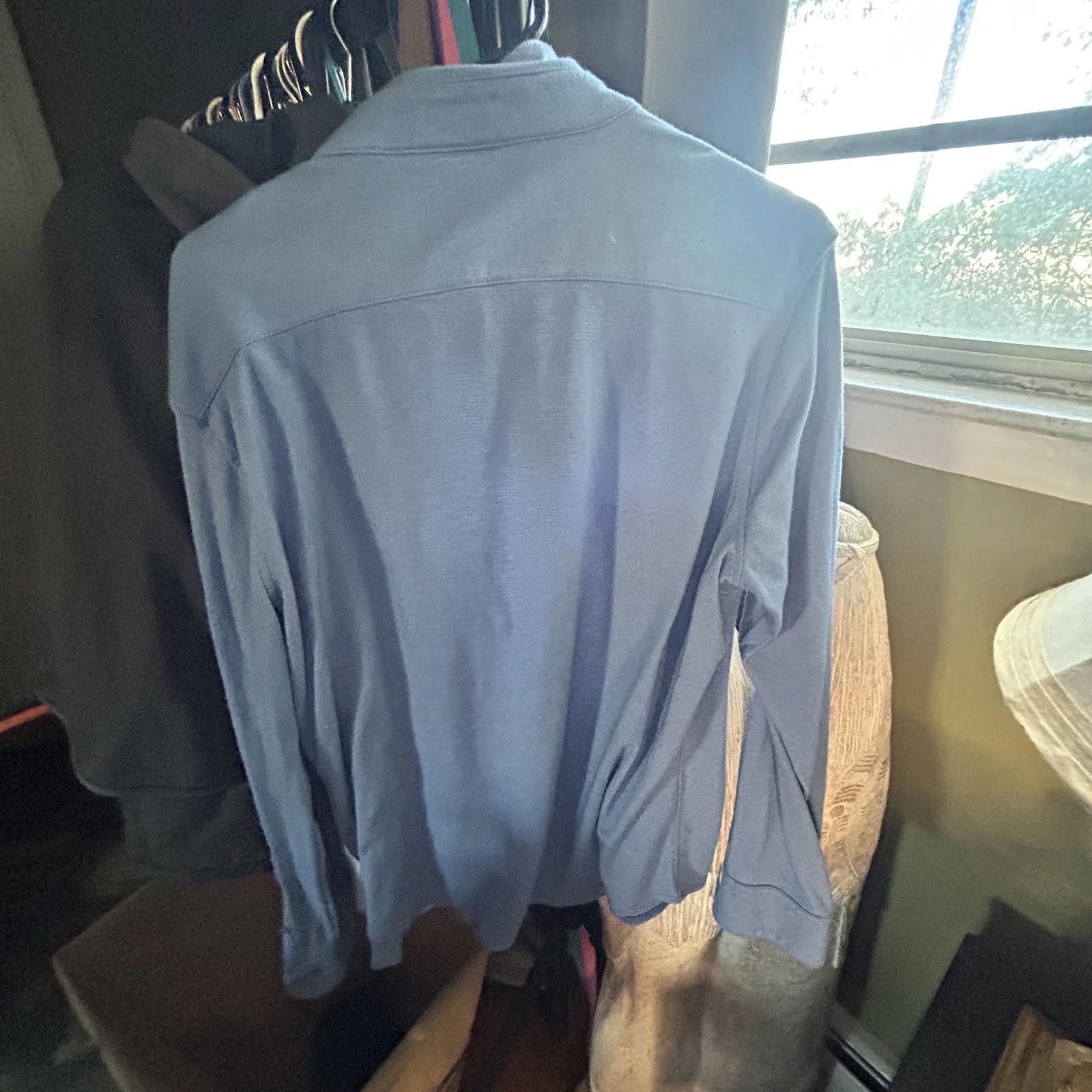Apt. 9 APT.9 Men's Light Blue Button-Up Shirt - Medium Size US M / EU 48-50 / 2 - 3 Thumbnail