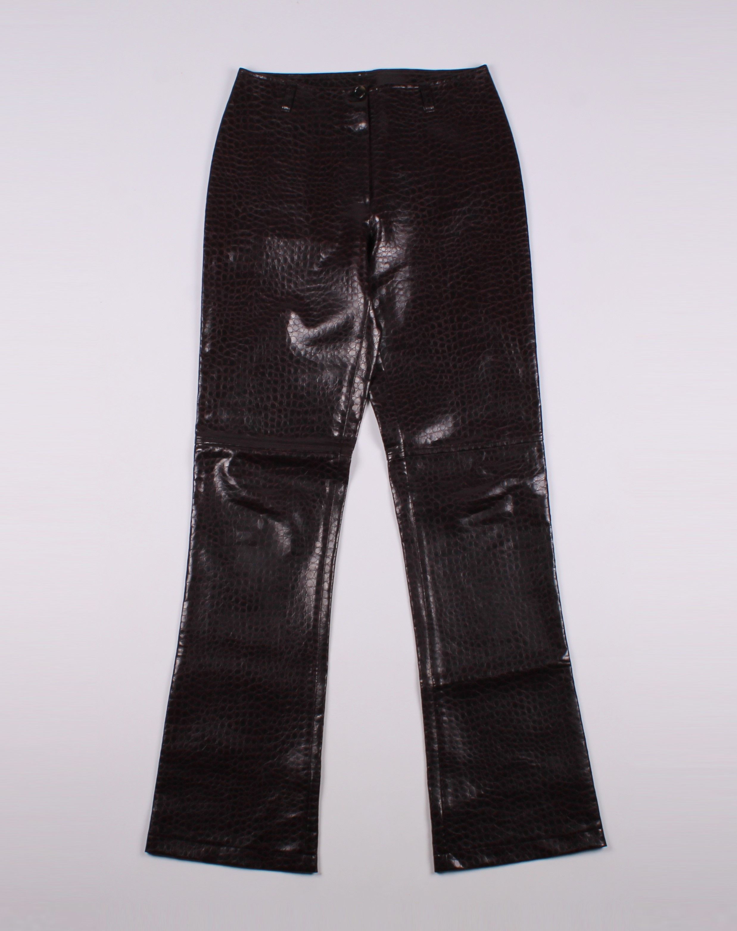Vintage Y2K Happy Life Croc Embossed Bootcut Pants