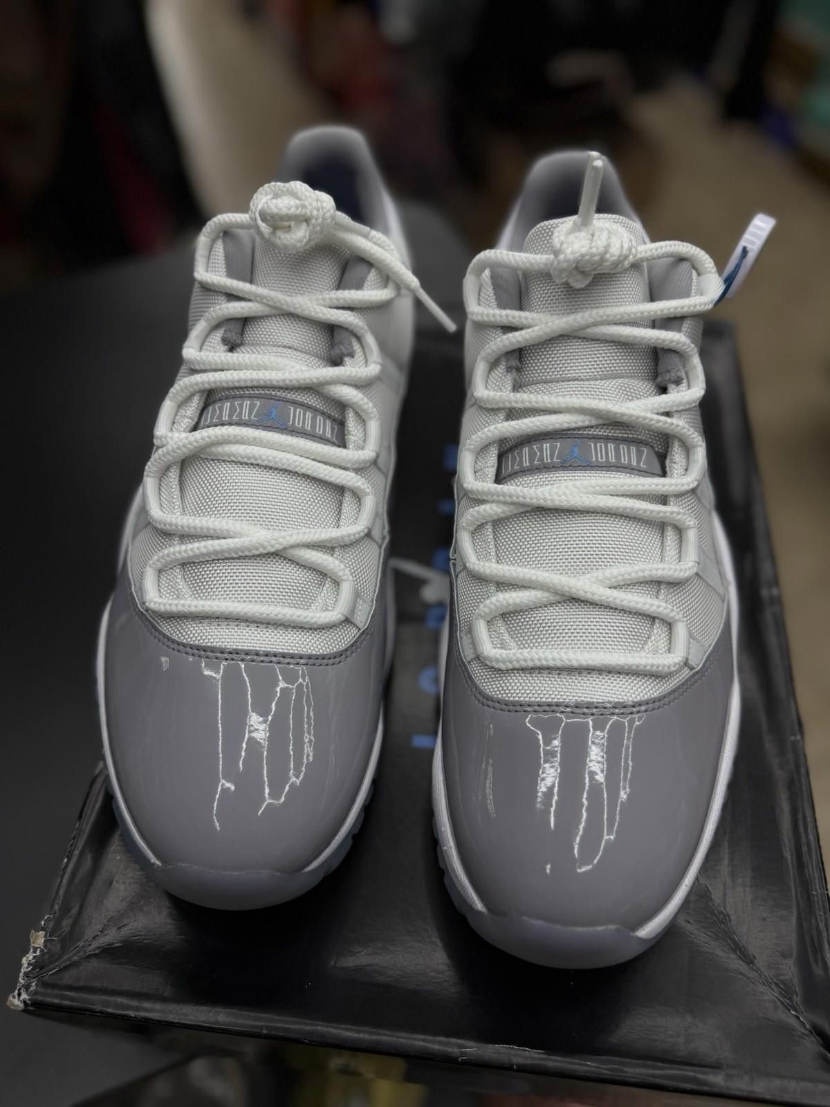 Jordan Brand Air Jordan 11 Retro Low Cement Grey White UNC Blue Size 13 Size US 13 / EU 46 - 12 Thumbnail