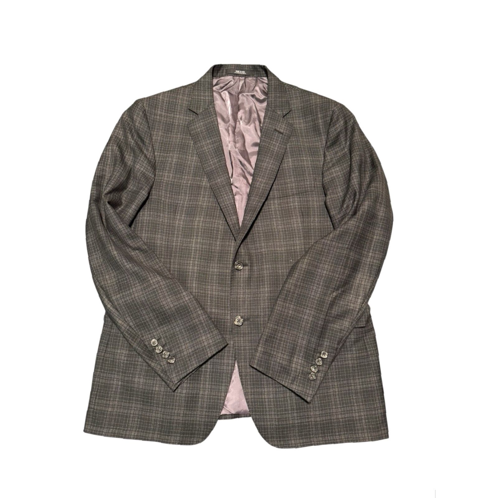 Todd Snyder Todd Snyder Sutton Suit 46L 37 Custom Grey Plaid 100% Super 130s Wool Made USA Size 46R - 6 Thumbnail