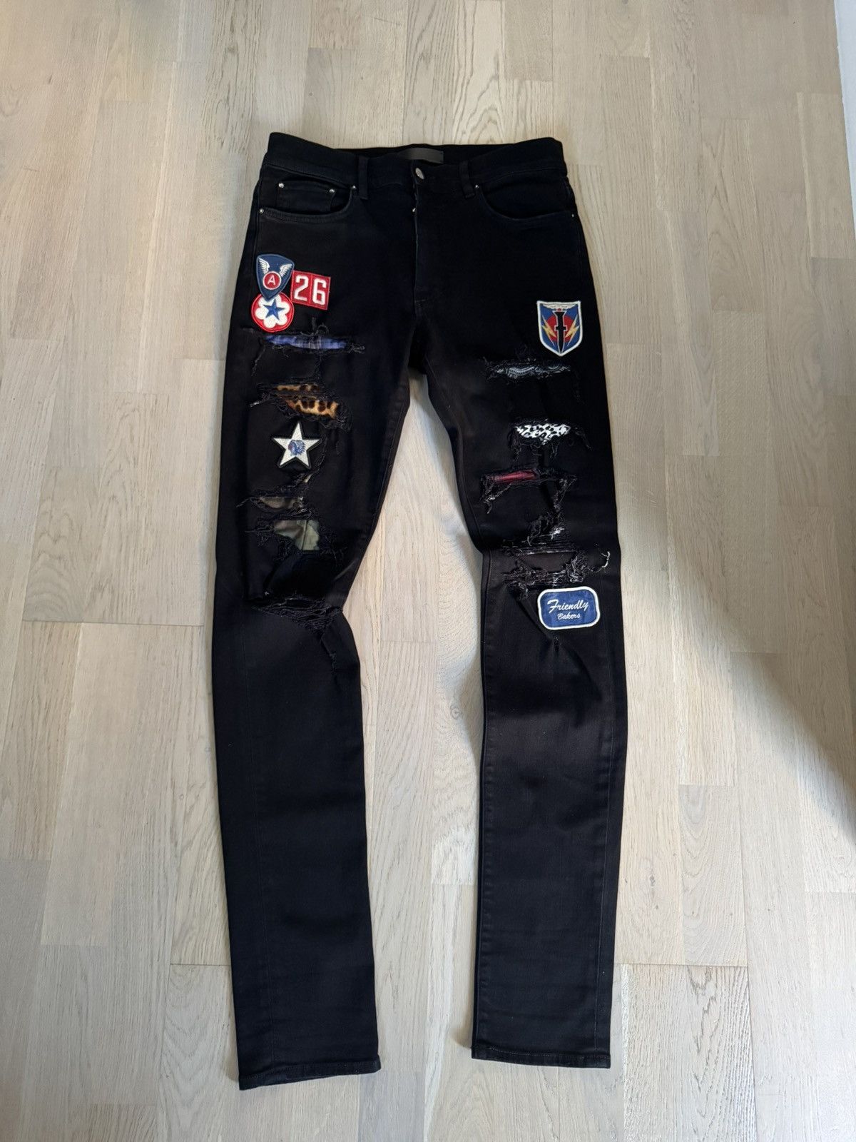 Amiri AMIRI jeans STUDY real tape measurements shown in photos Size US 32 / EU 48 - 3 Thumbnail
