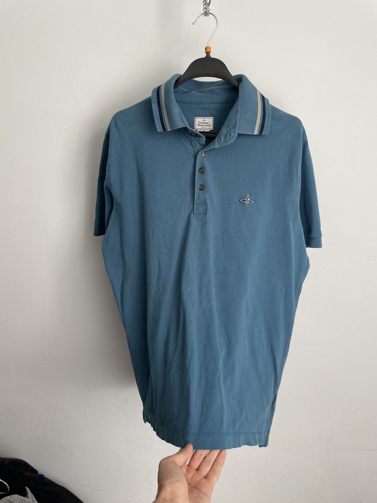 Vivienne Westwood VIVIENNE WESTWOOD POLO T-SHIRT Blue Size US XXL / EU 58 / 5 - 2 Thumbnail