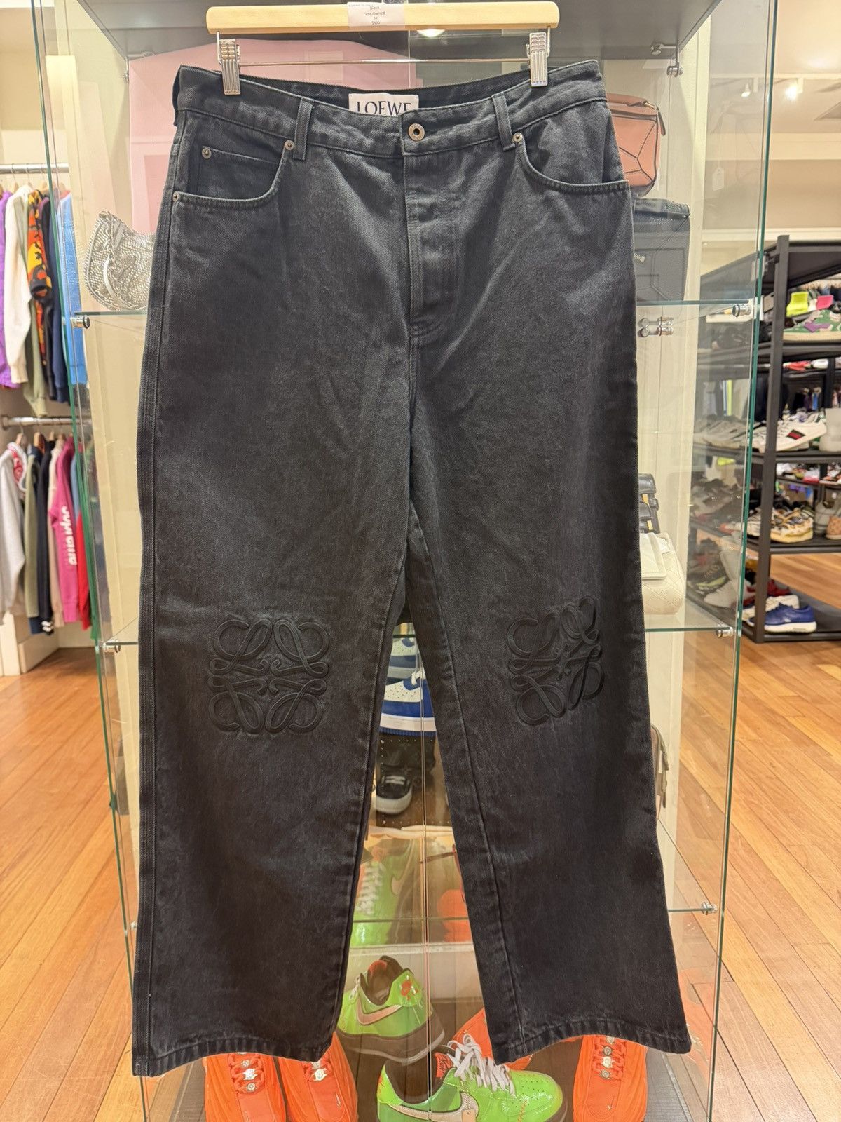 Loewe Loewe Anagram Embroidered Straight Denim Jeans Size US 36 / EU 52 - 1 Thumbnail