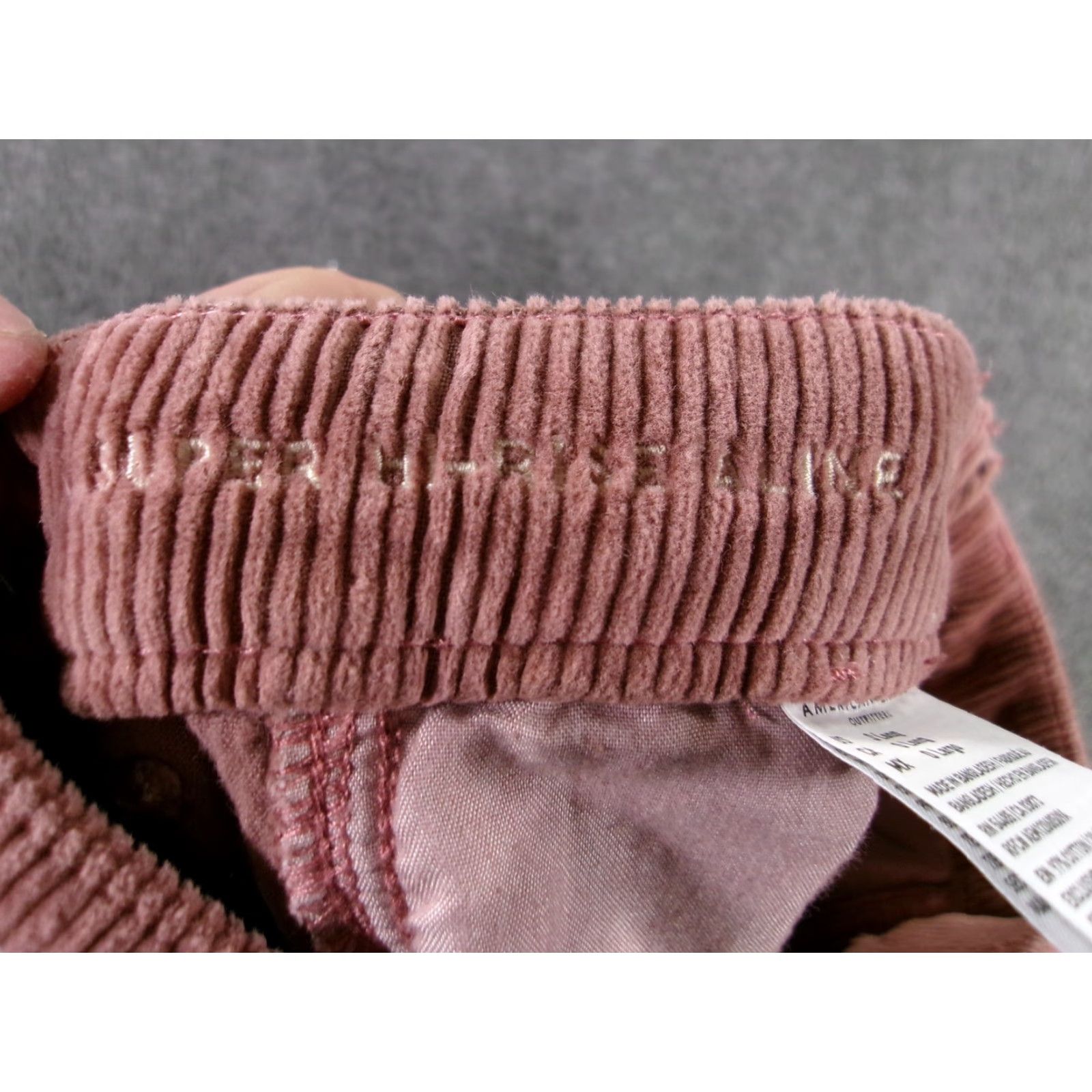 American Eagle Outfitters American Eagle Skirt Womens 0 Long Corduroy High Rise Zip Front Super Stretch Pink Retro Preppy Casual Size 25" / US 0 / IT 36 - 7 Thumbnail