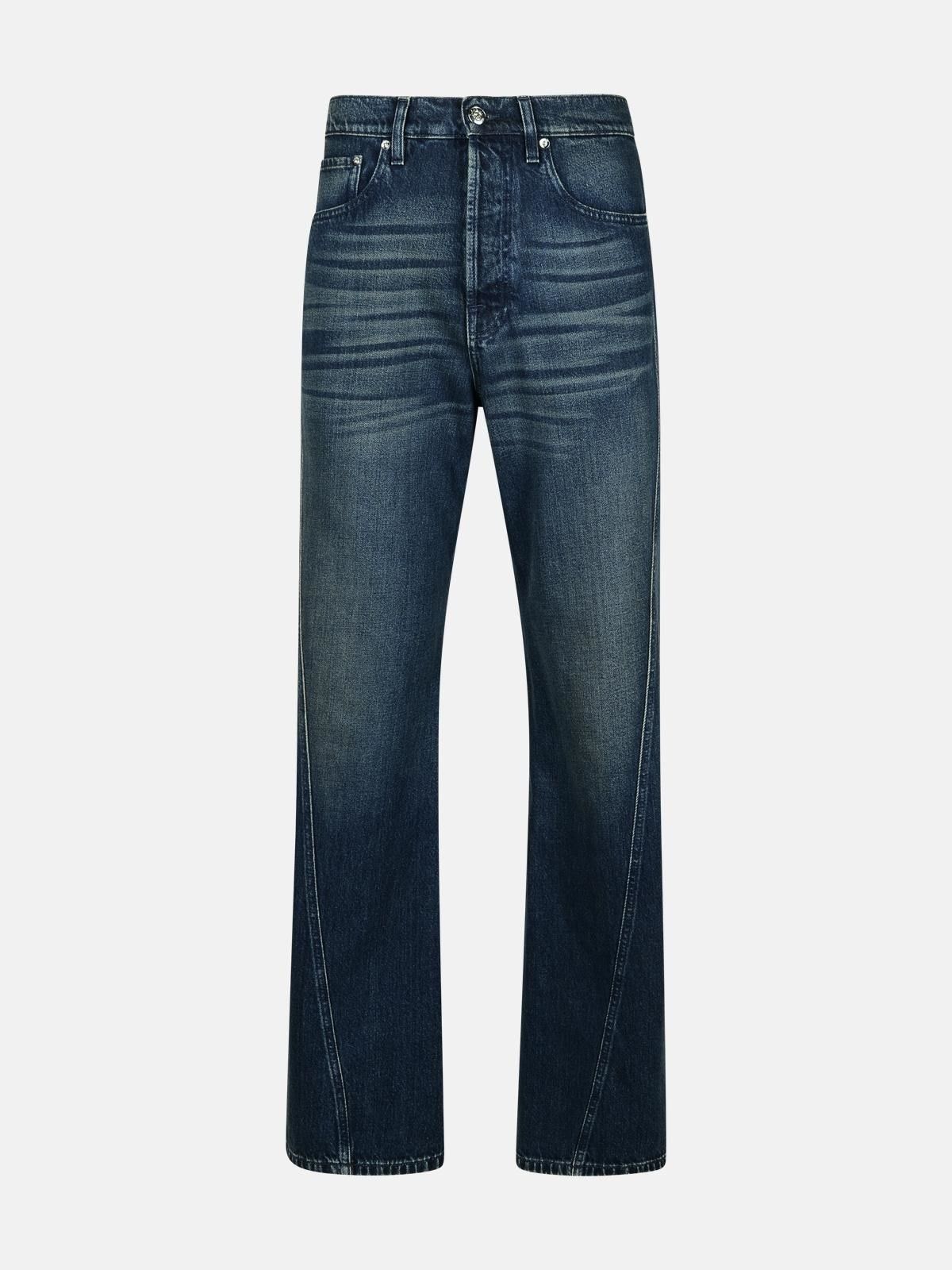 Lanvin o1s22i1n1024 Twisted Seams Jeans in Blue Size US 31 - 1 Thumbnail