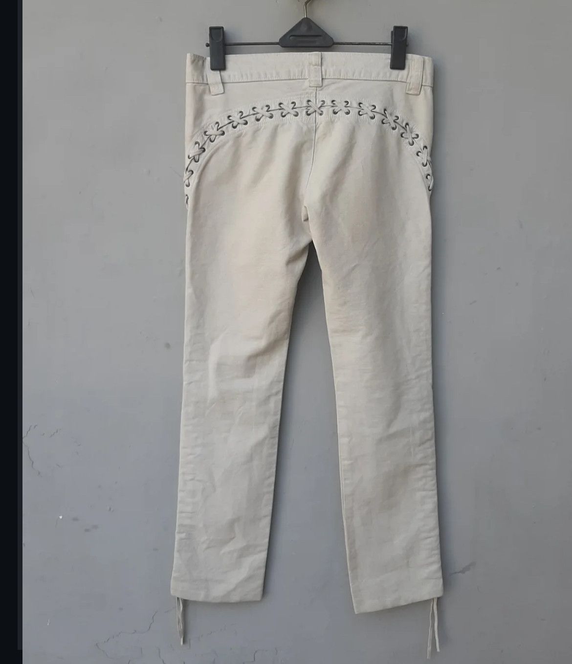 If Six Was Nine 2000s Marginal Glamour Bondage Lace up Pants y2k Lgb Size US 29 - 2 Thumbnail