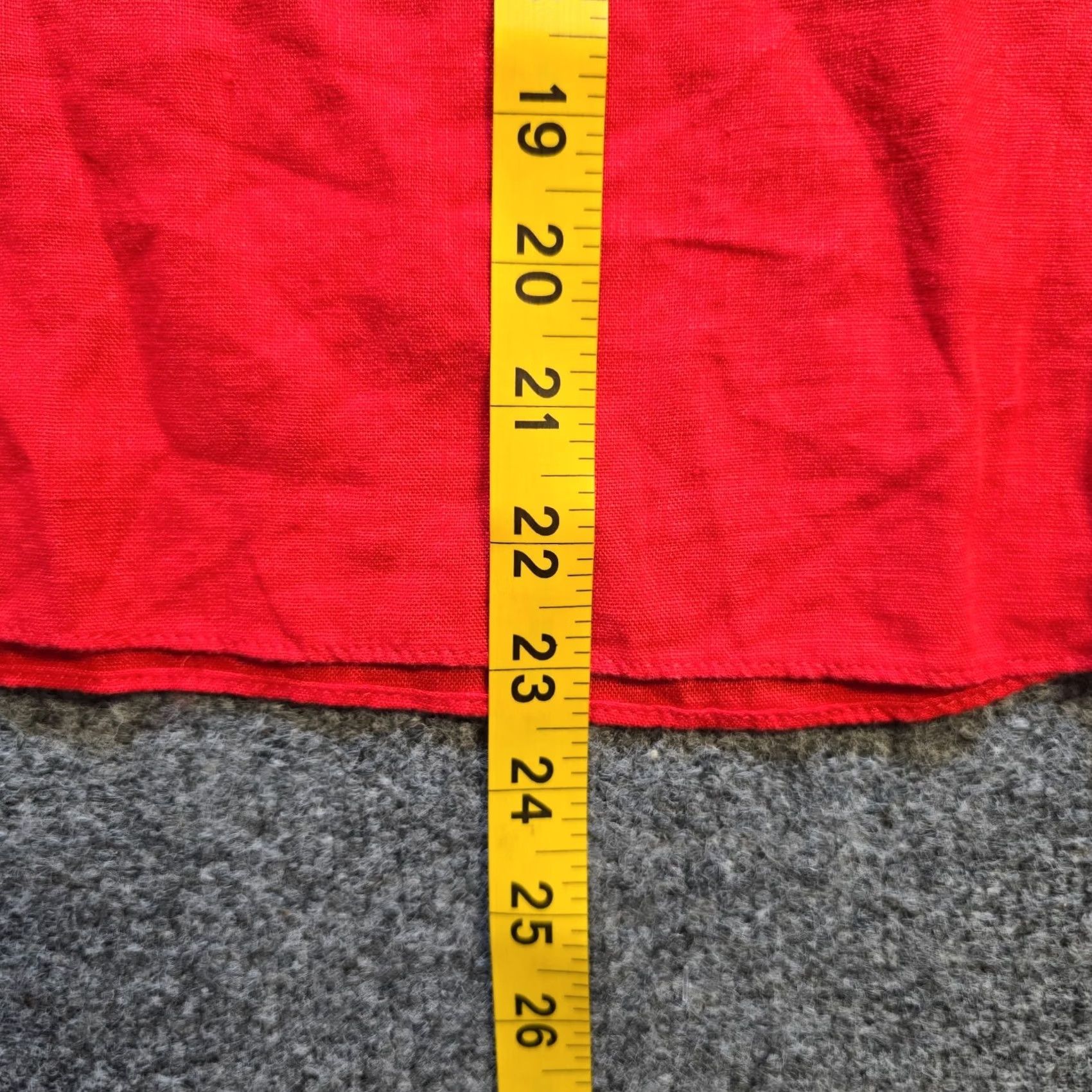 Vintage Chalet Et Ceci Red Linen Flare Sleeve XS Women Casual Capsule Top Size XS / US 0-2 / IT 36-38 - 6 Thumbnail