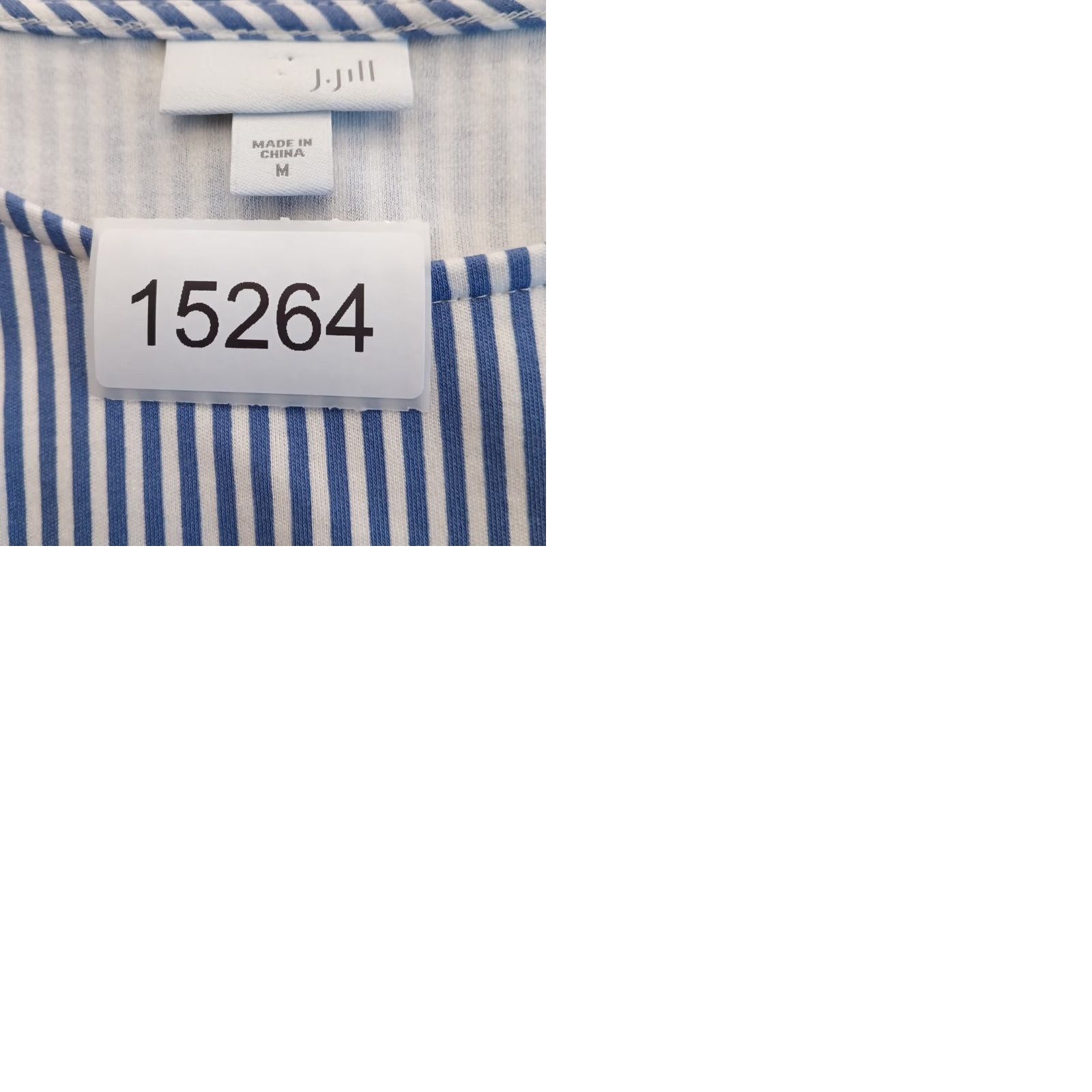 J. Jill J.Jill Shift Dress M Short Blue Striped 3/4 Sleeve Pullover Cotton Blend Women’s Size M / US 6-8 / IT 42-44 - 9 Thumbnail