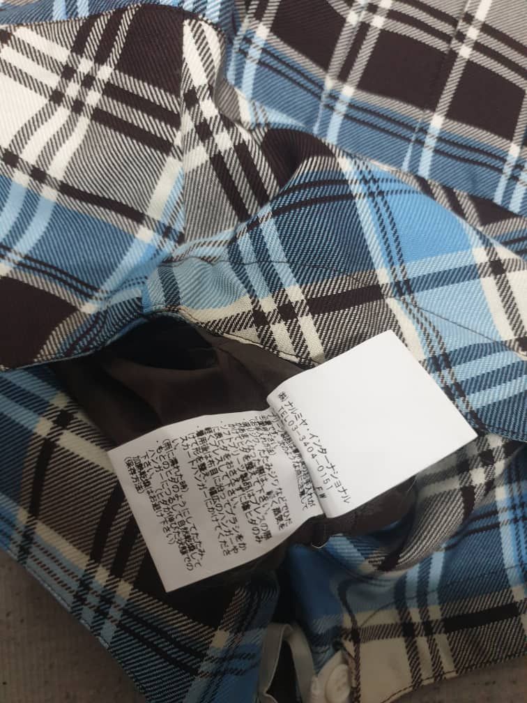Angel Blue Angel blue Checkered blue colour Mini Skirt Size 28" / US 6 / IT 42 - 4 Thumbnail