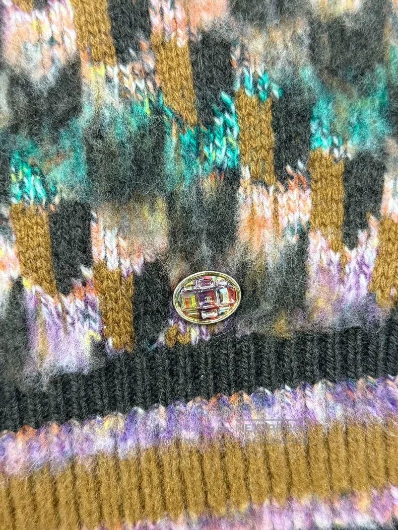 Chanel Chanel Colourful checkered knitted suspender vest Size XS / US 0-2 / IT 36-38 - 2 Thumbnail