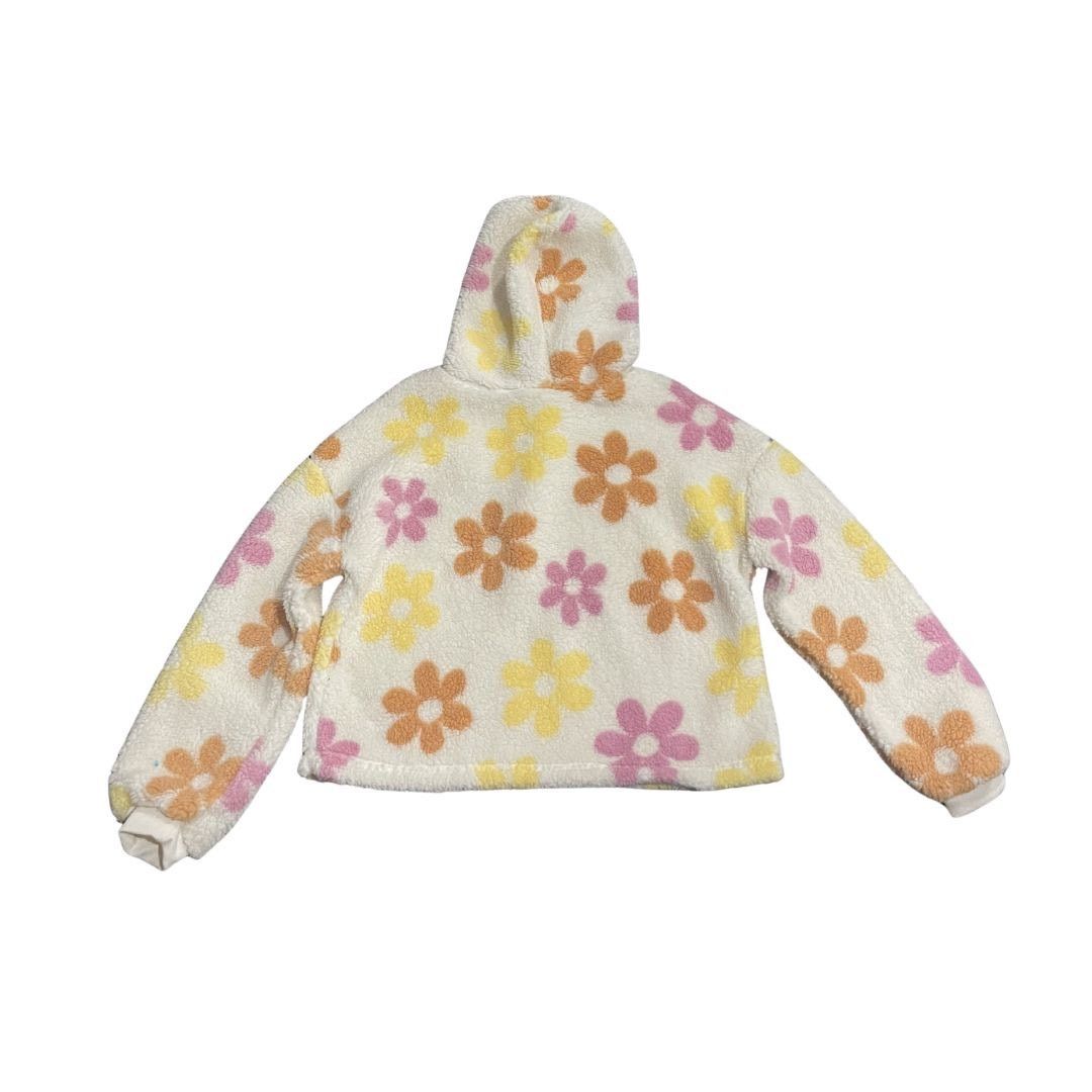 Other Barbie Movie Fuzzy Fleece Sherpa Flower Daisy Hoodie Sweater Size S / US 4 / IT 40 - 2 Thumbnail