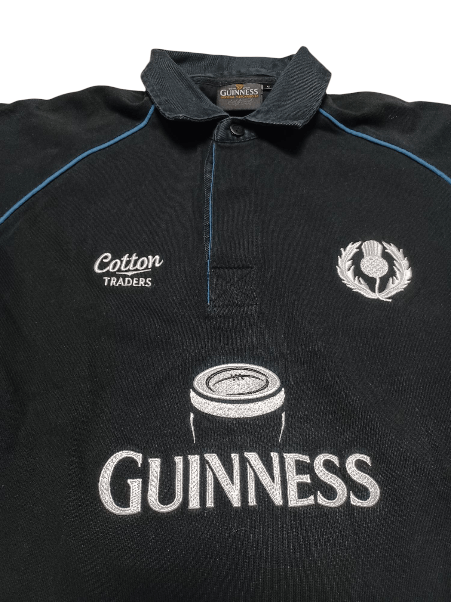 Cotton Traders SCOTLAND GUINNESS RUGBY COTTON TRADERS FIRE POLO SHIRT Size US L / EU 52-54 / 3 - 2 Thumbnail