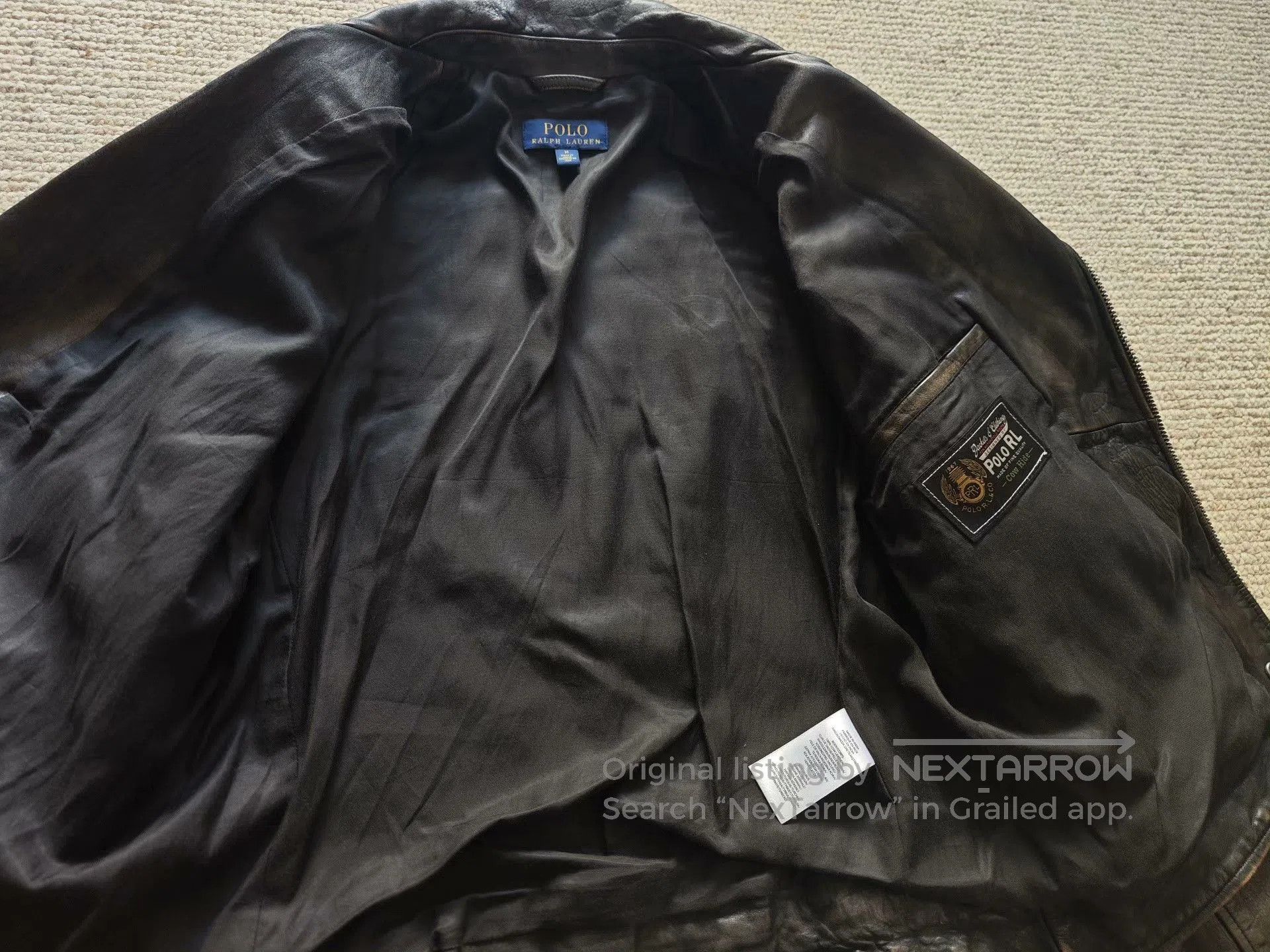Polo Ralph Lauren Polo Ralph Lauren Men's Motorcycle Leather Jacket. Size US M / EU 48-50 / 2 - 3 Thumbnail