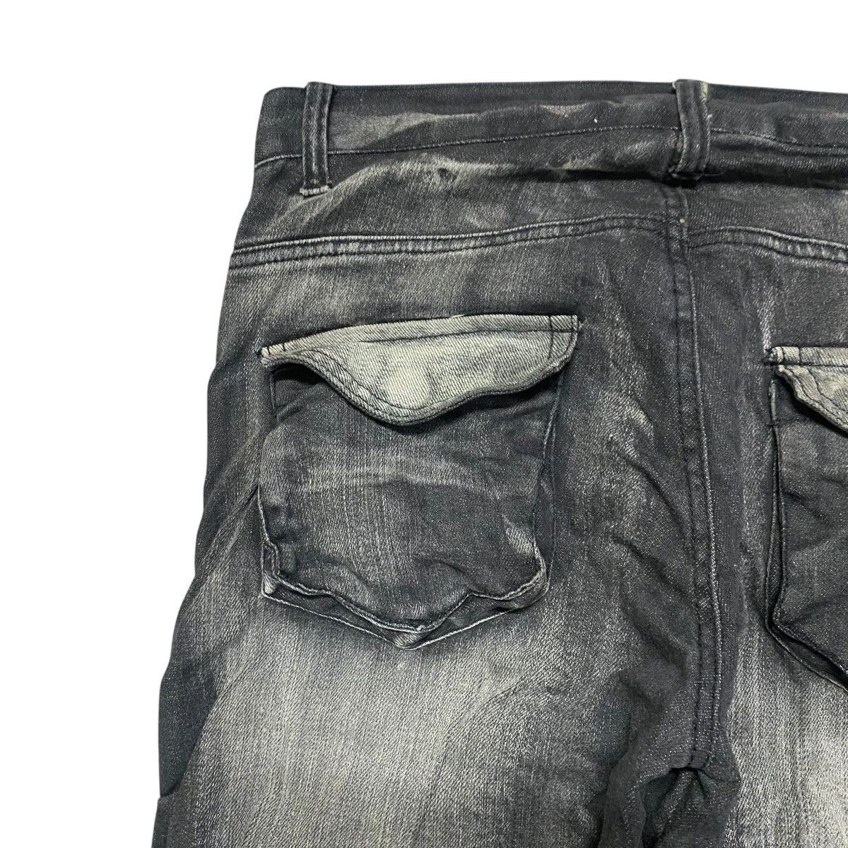 Japanese Brand Clone Devgu Denim Stacked Tactical Cargo Jeans Size US 32 / EU 48 - 12 Thumbnail