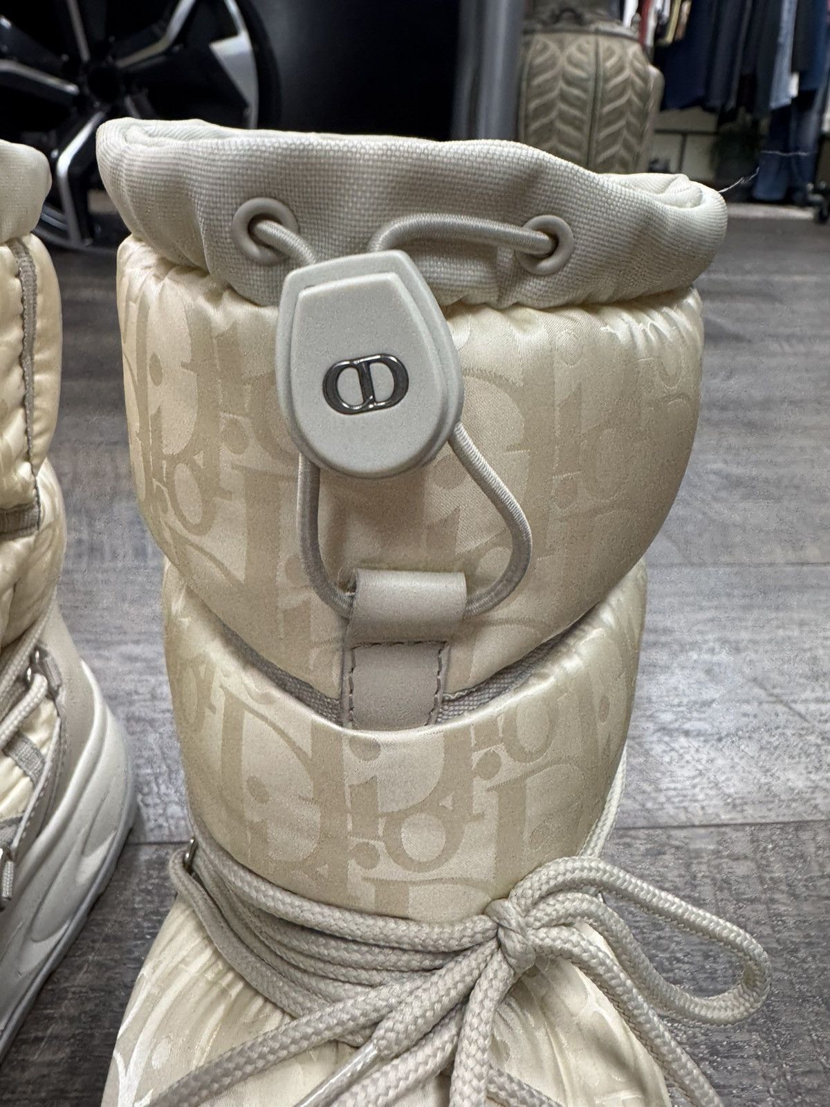 Dior Oblique Monogram Snow Ankle Boot Cream/Grey (42) Size US 9 / EU 42 - 6 Thumbnail