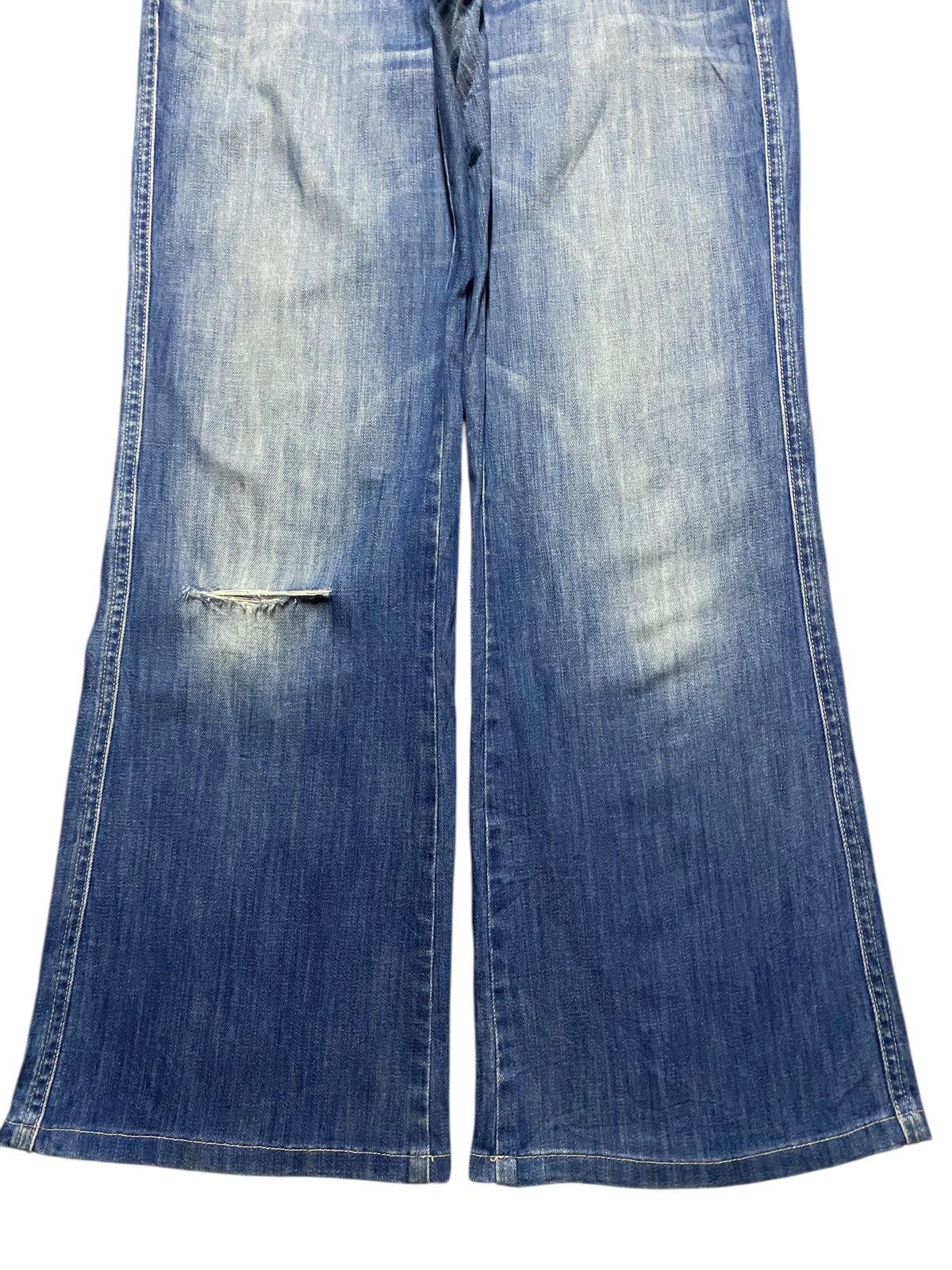 Japanese Brand Vintage Notify Blue Wash Distressed Baggy Jeans Size US 30 / EU 46 - 5 Thumbnail