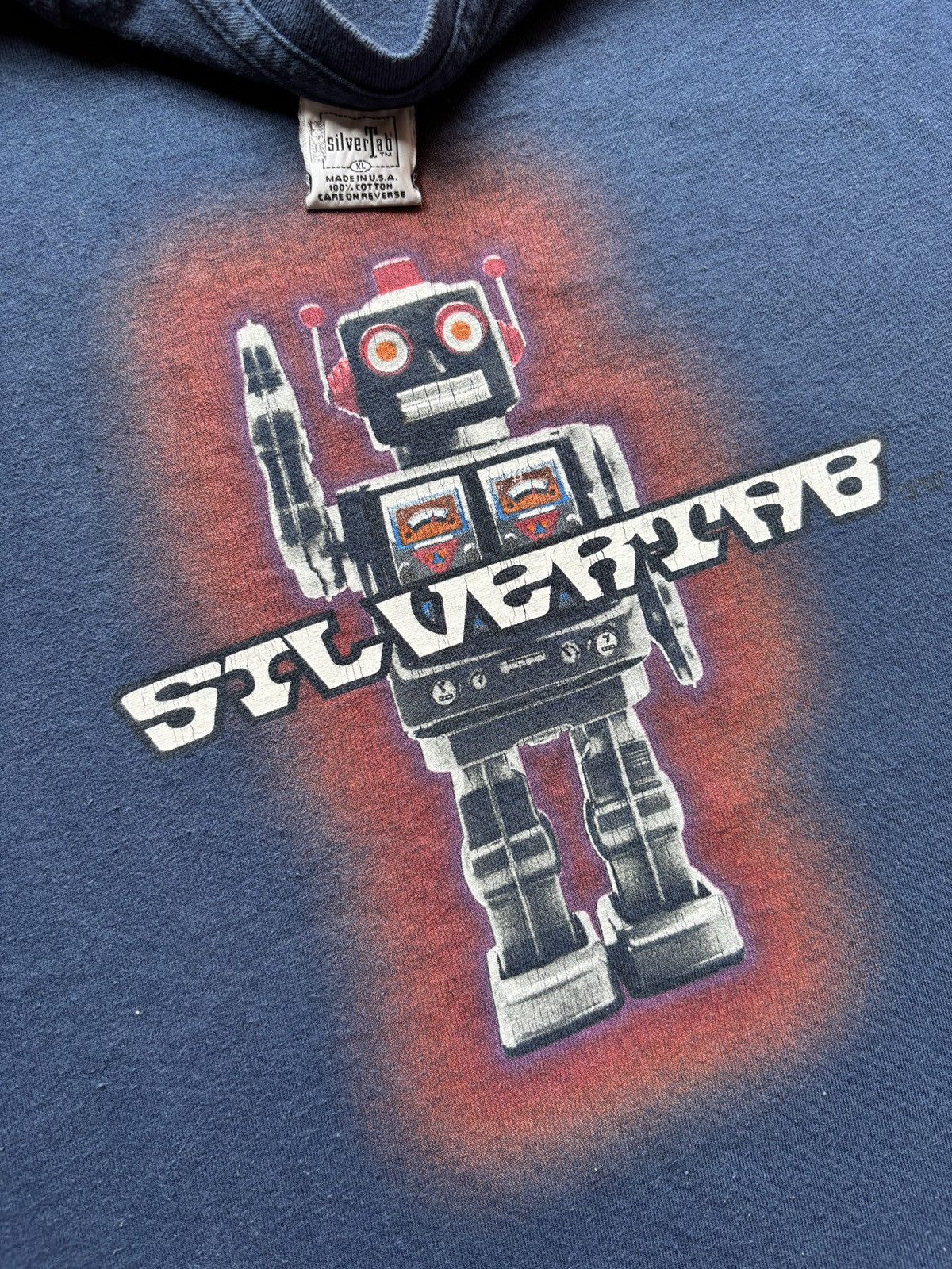 Other Vintage 90s Silvertab “Robot” T-Shirt Size US XL / EU 56 / 4 - 3 Thumbnail