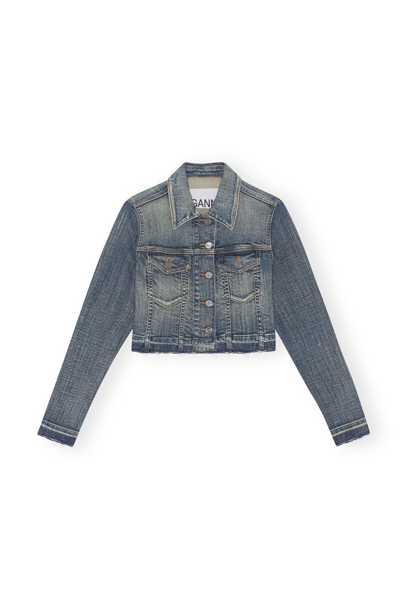 Tint Edge Denim Cropped Jacket