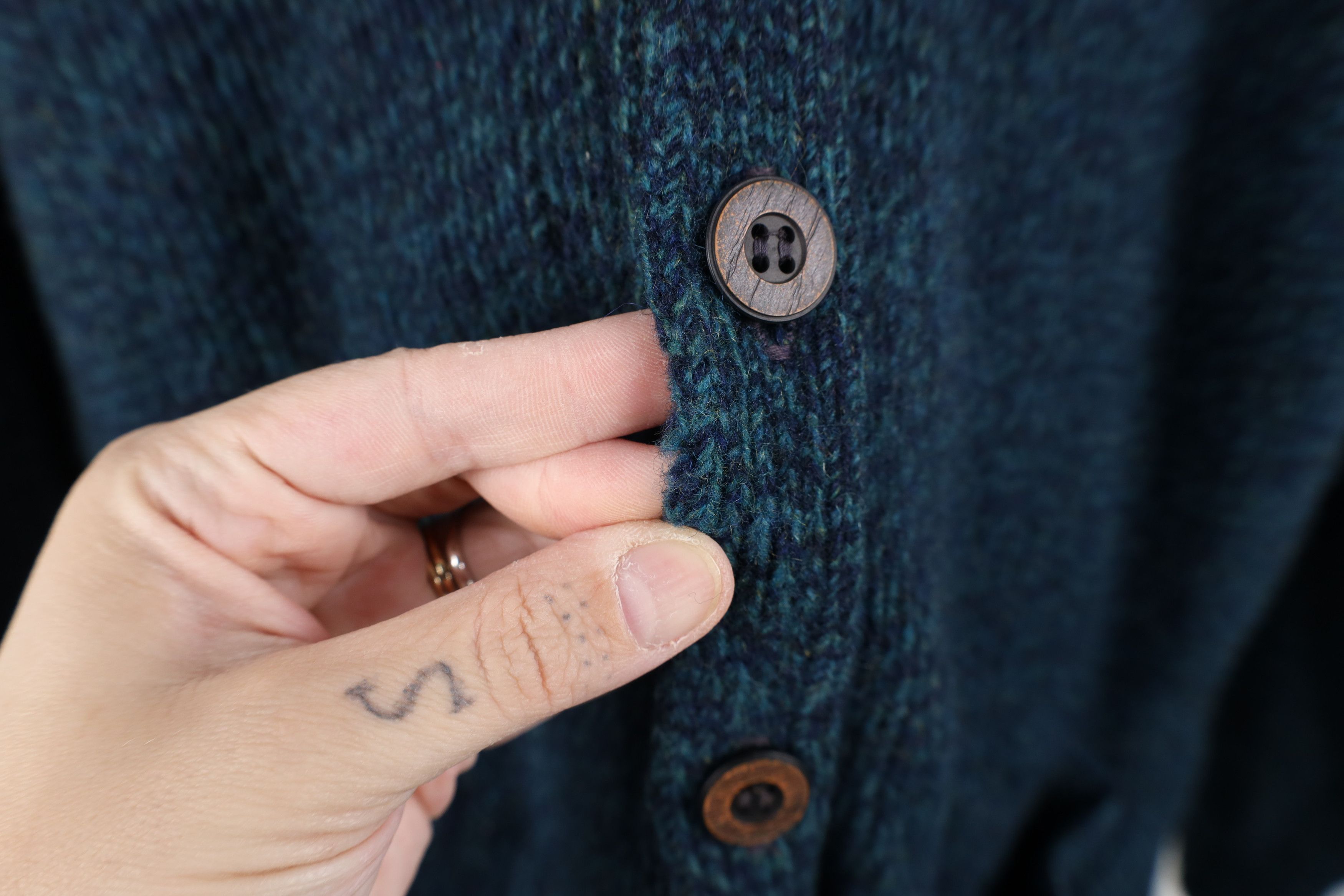 Vintage Vintage 70s Streetwear Shetland Knit Cardigan Sweater USA Size M / US 6-8 / IT 42-44 - 5 Thumbnail