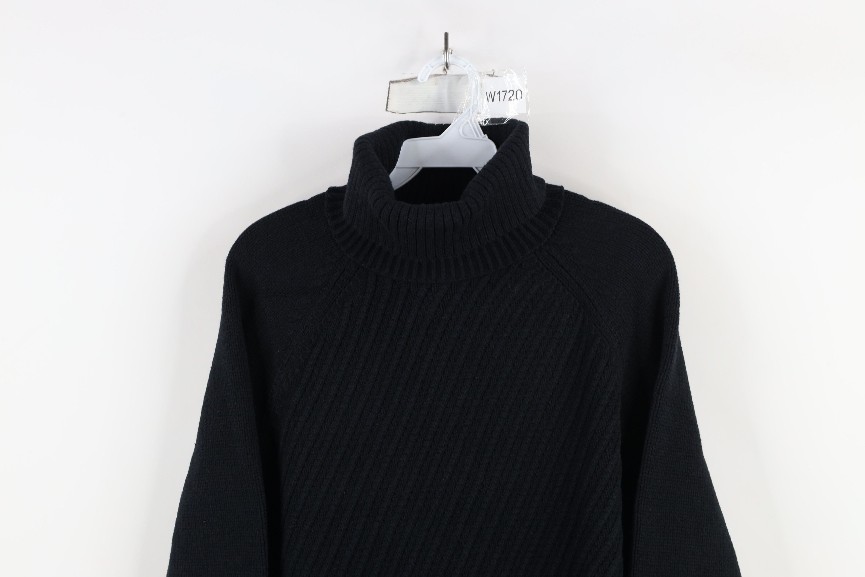 Express × Vintage Vintage Y2K Express Babydoll Ribbed Knit Turtleneck Sweater Size L / US 10 / IT 46 - 2 Thumbnail