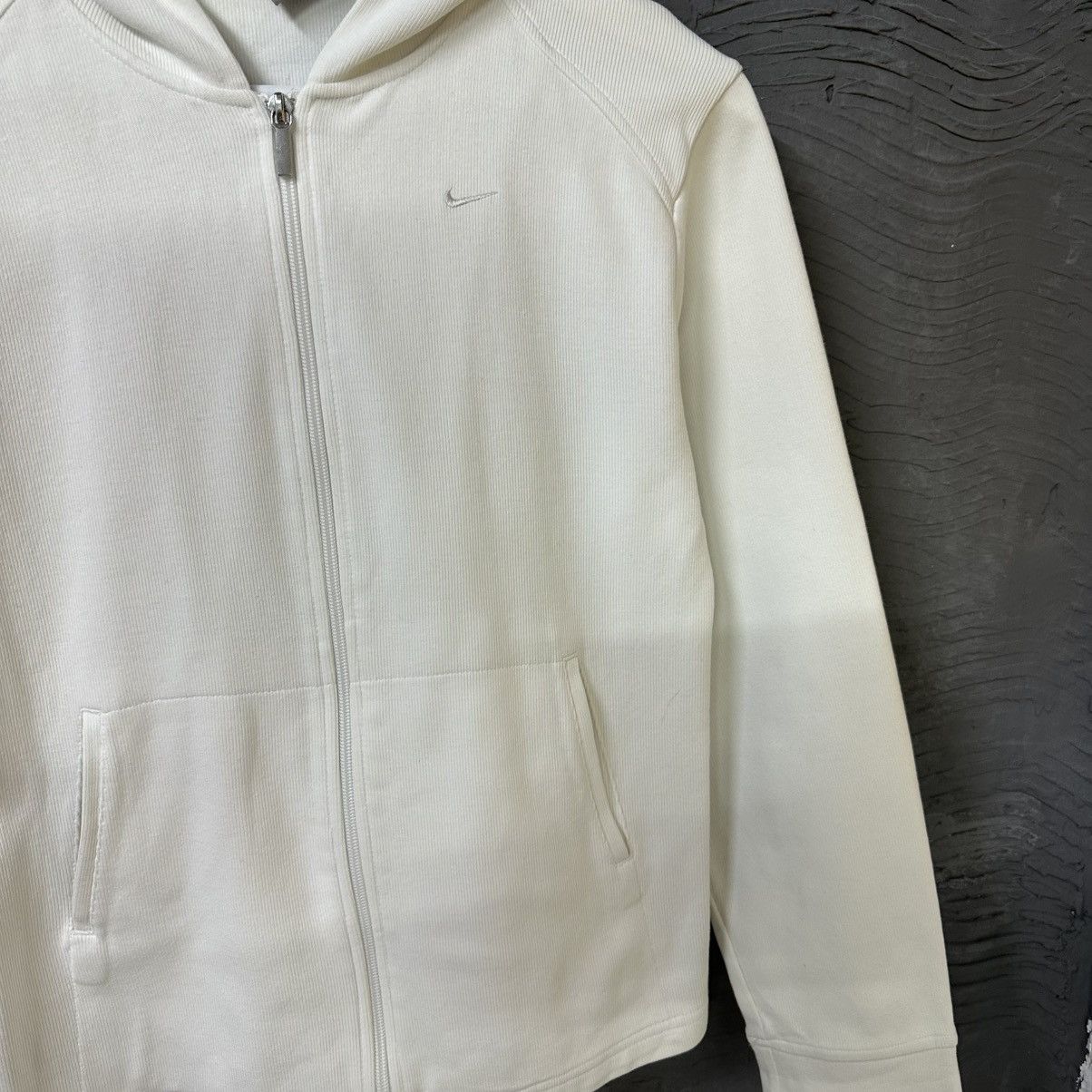 Nike Vintage Nike Zip Hoodie White Size M / US 6-8 / IT 42-44 - 2 Thumbnail