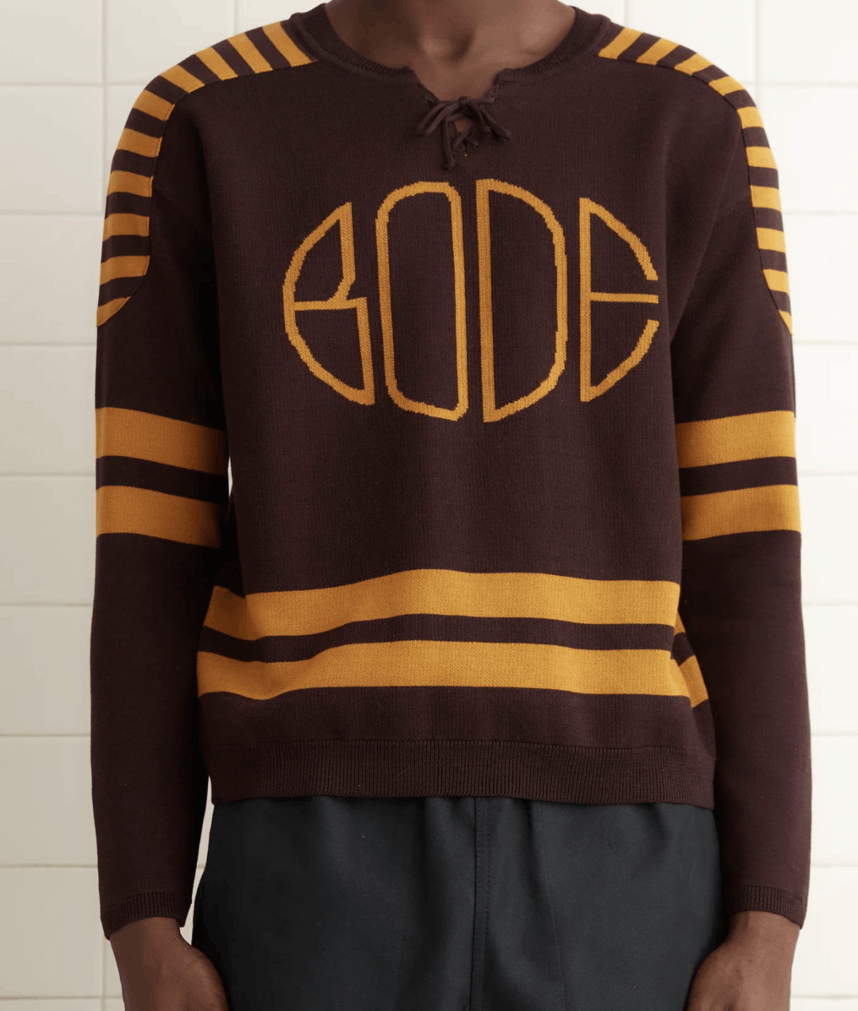 Bode Bode Rec. Brown Hockey Sweater Size US S / EU 44-46 / 1 - 9 Thumbnail