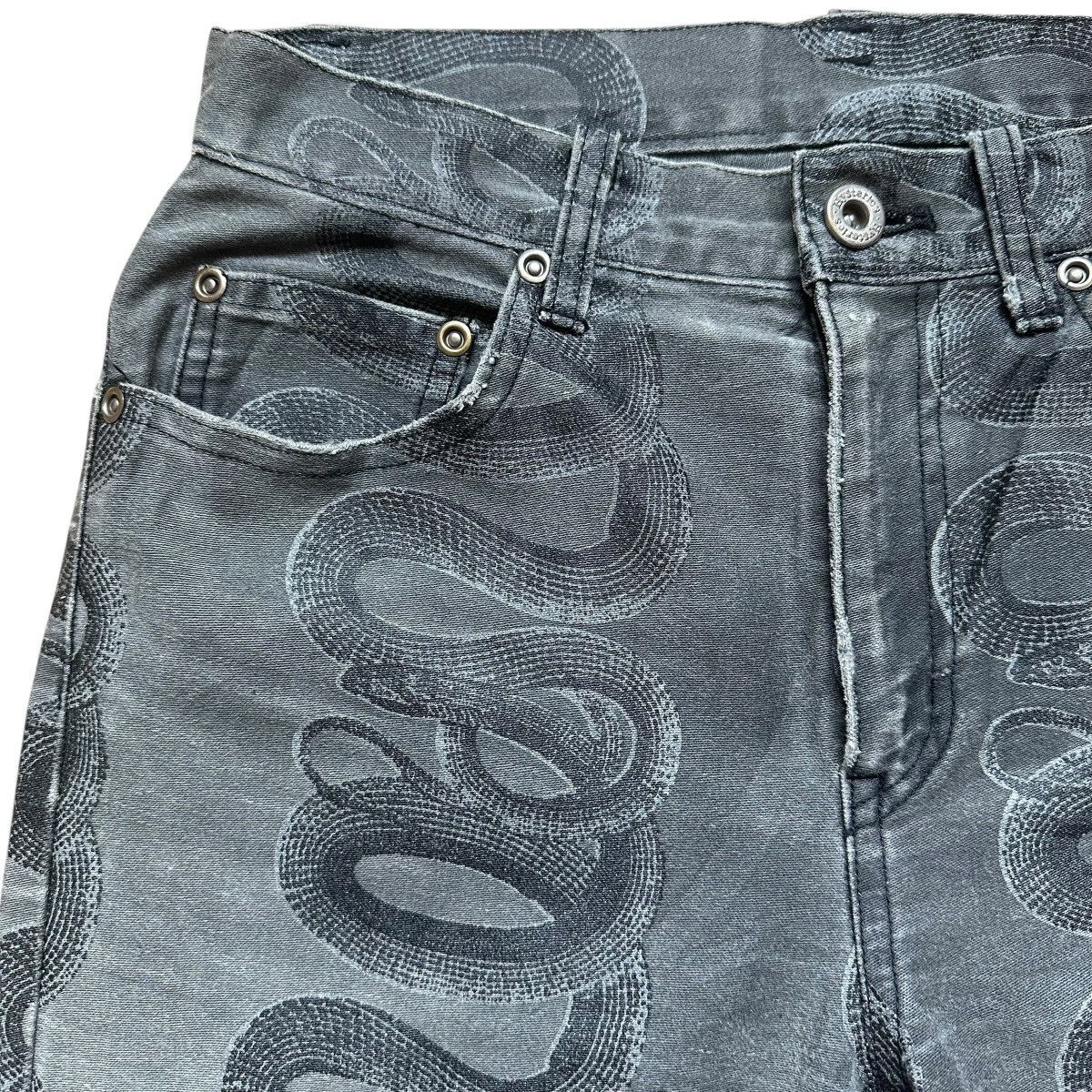 Hysteric Glamour Hysteric Glamour Snake Print Bootcut Pants Size US 26 / EU 42 - 9 Thumbnail