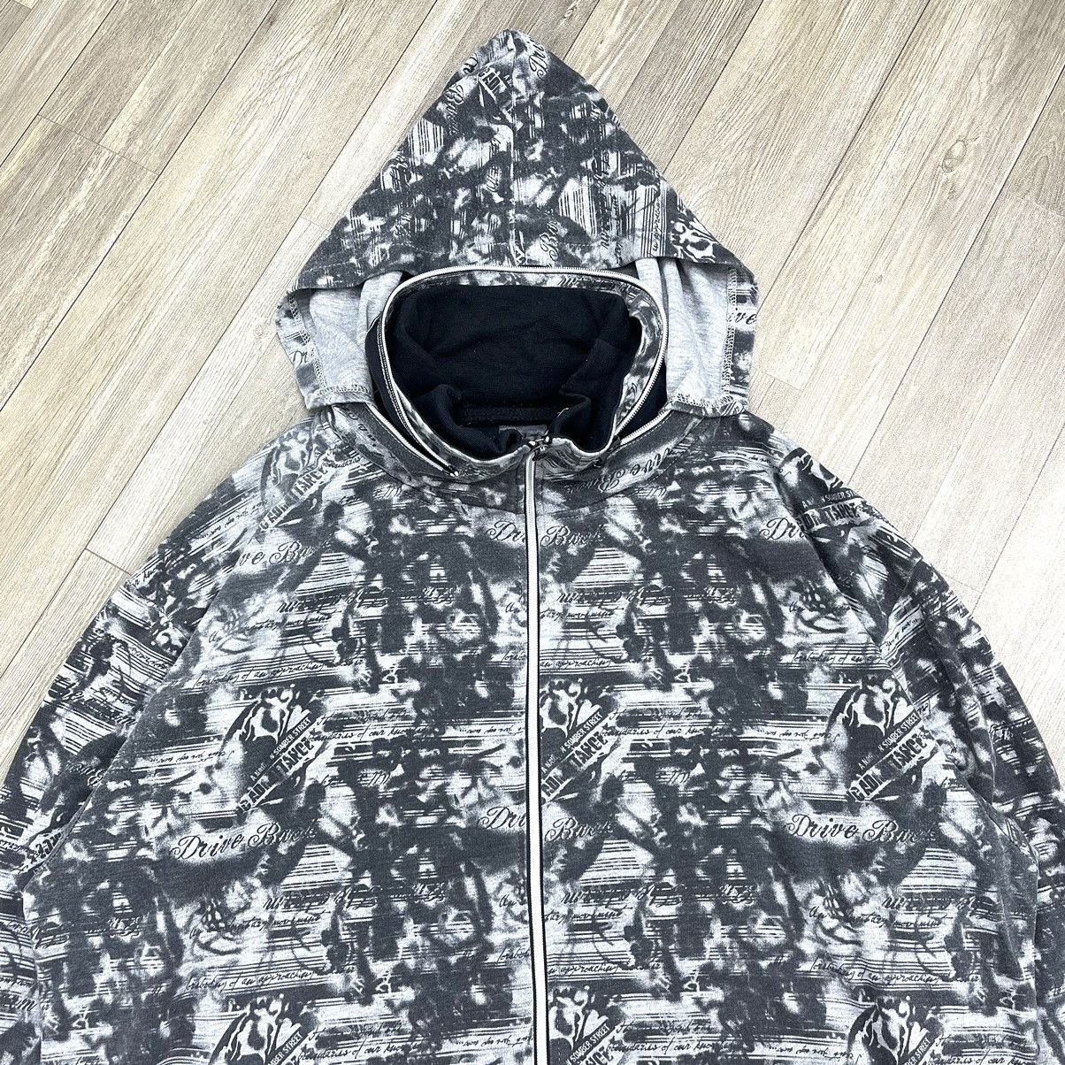 Affliction × If Six Was Nine × Japanese Brand Japanese Brand Full Print Grunge Poem Skull Lgb Zip Hoodie Size US XL / EU 56 / 4 - 3 Thumbnail