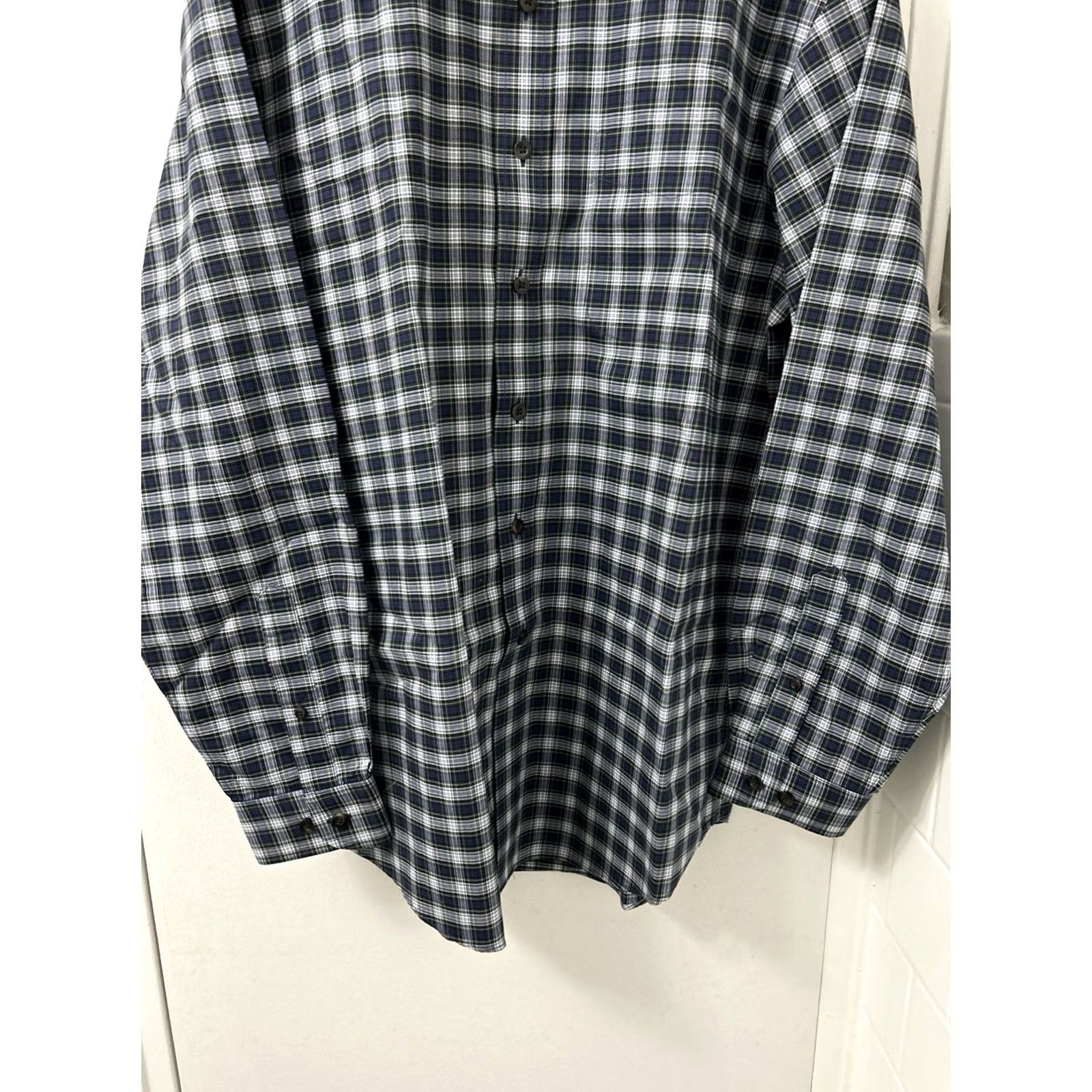 Vintage L.L.Bean Shirt Mens M Blue Plaid Classic Fit Button-Down Long Sleeve Oxford 218573 Size US M / EU 48-50 / 2 - 3 Thumbnail