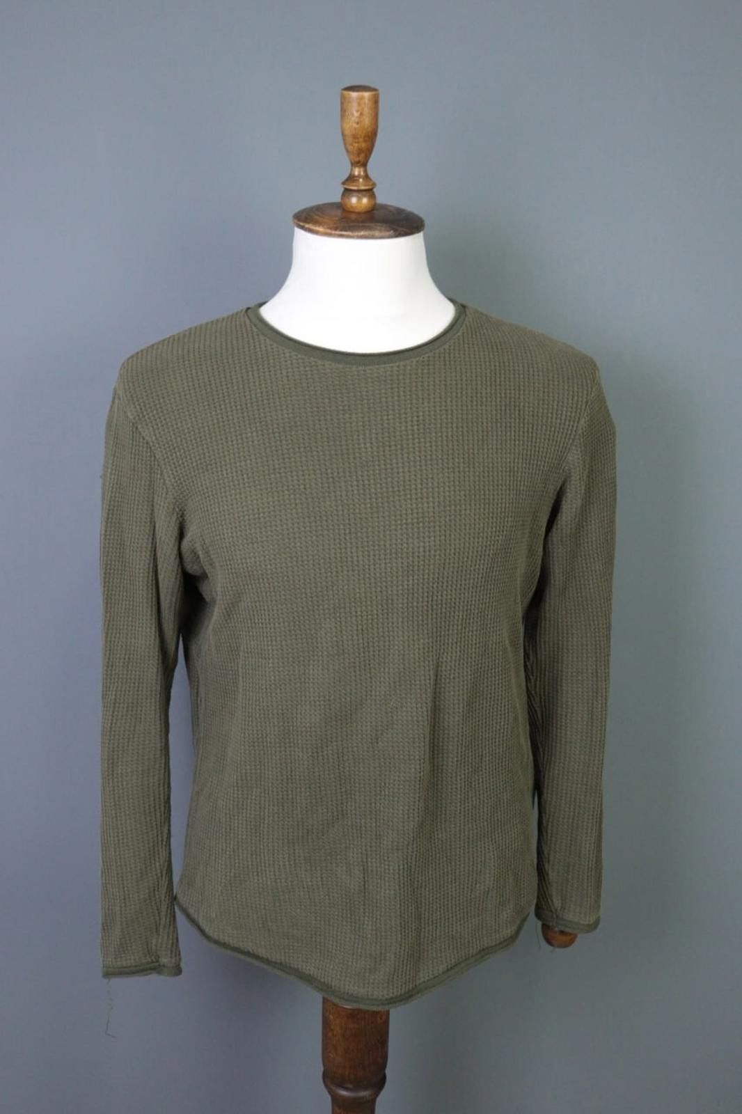 Z Zegna Z Zegna Khaki Waffle Knit Sweater Size US M / EU 48-50 / 2 - 1 Thumbnail