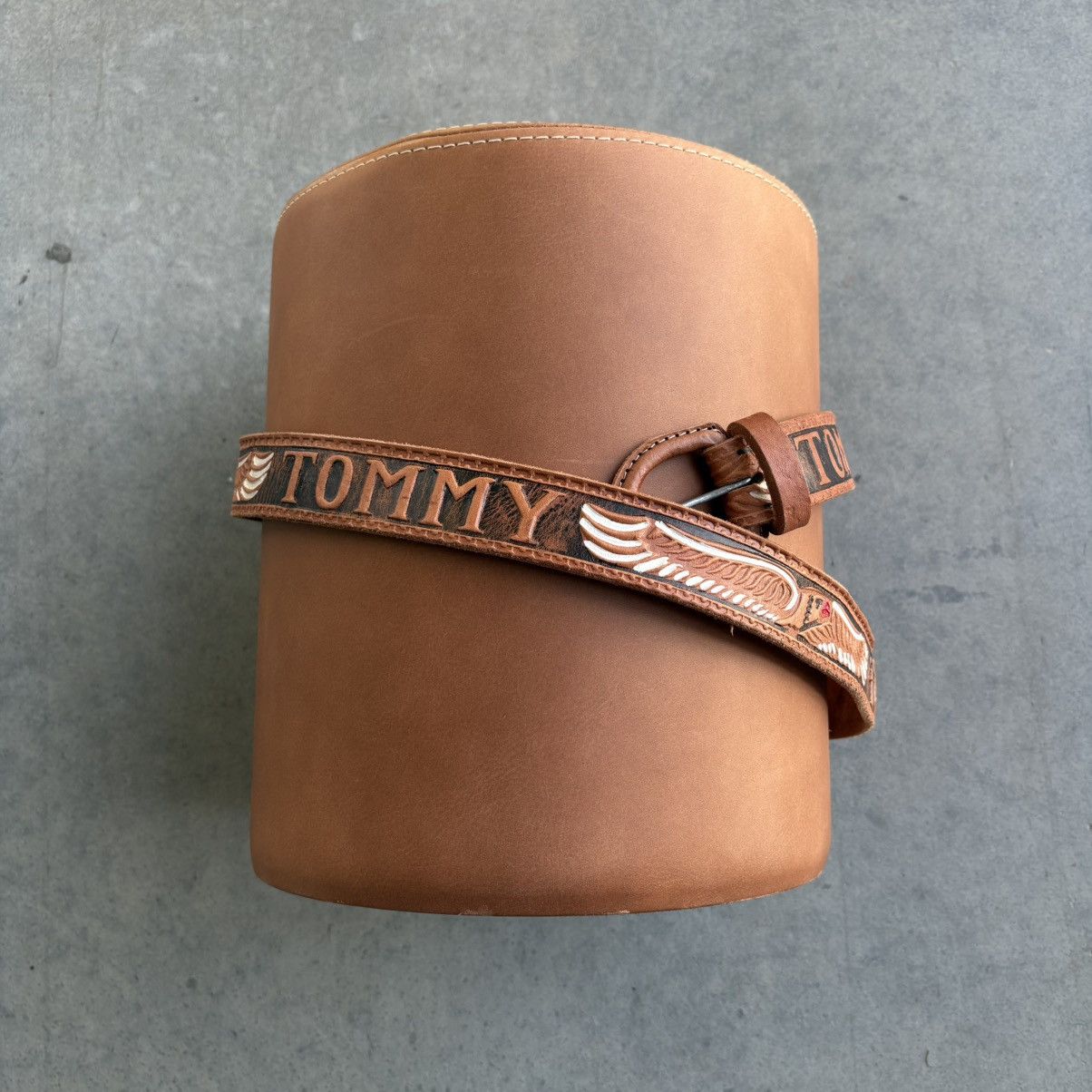 Tommy Hilfiger Vintage Tommy Hilfiger Belt Leather Big Logo  display picture 3