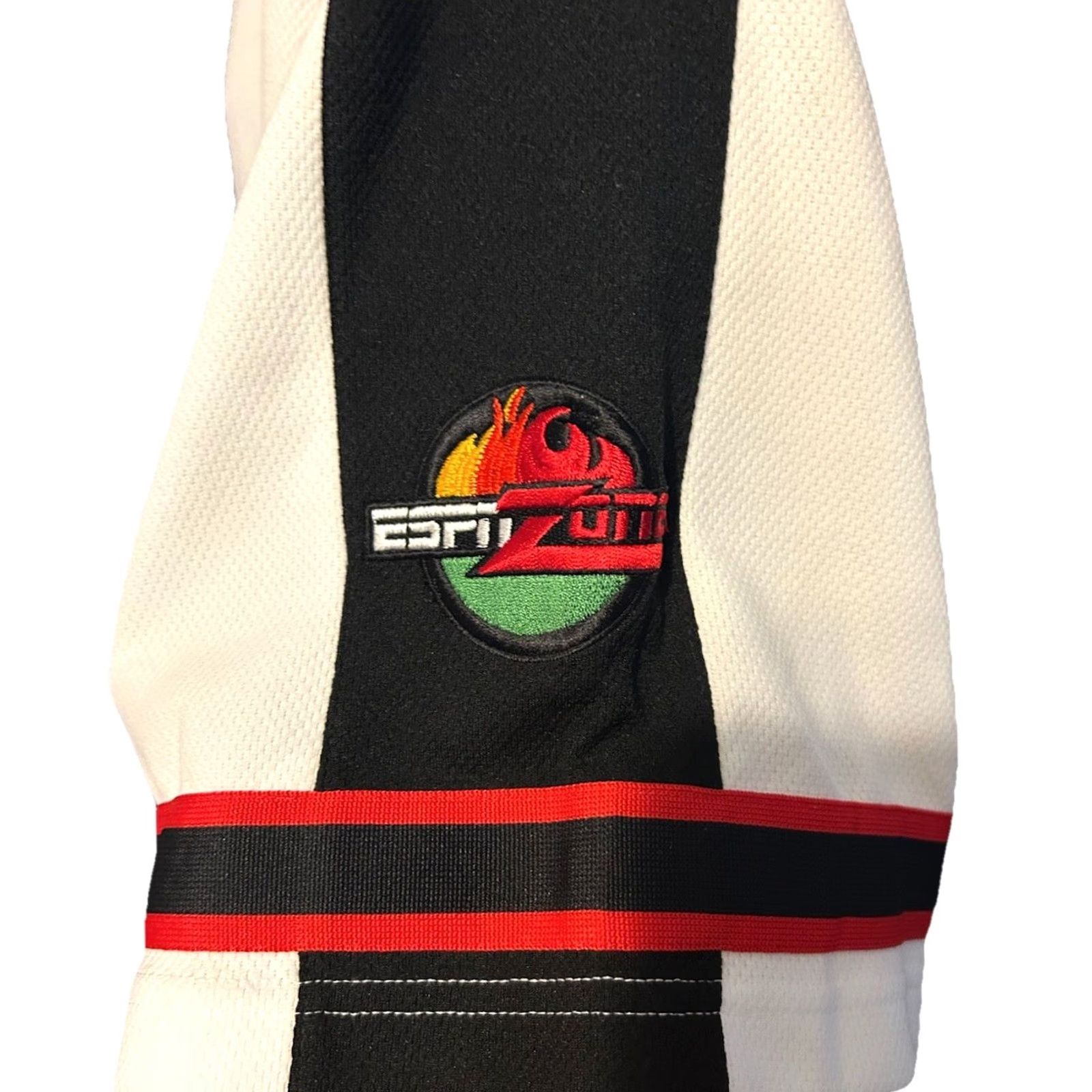 Vintage ESPN Jersey Baseball Short Sleeve Men Large White Stitch ESPN Zone #79 Size US L / EU 52-54 / 3 - 6 Thumbnail