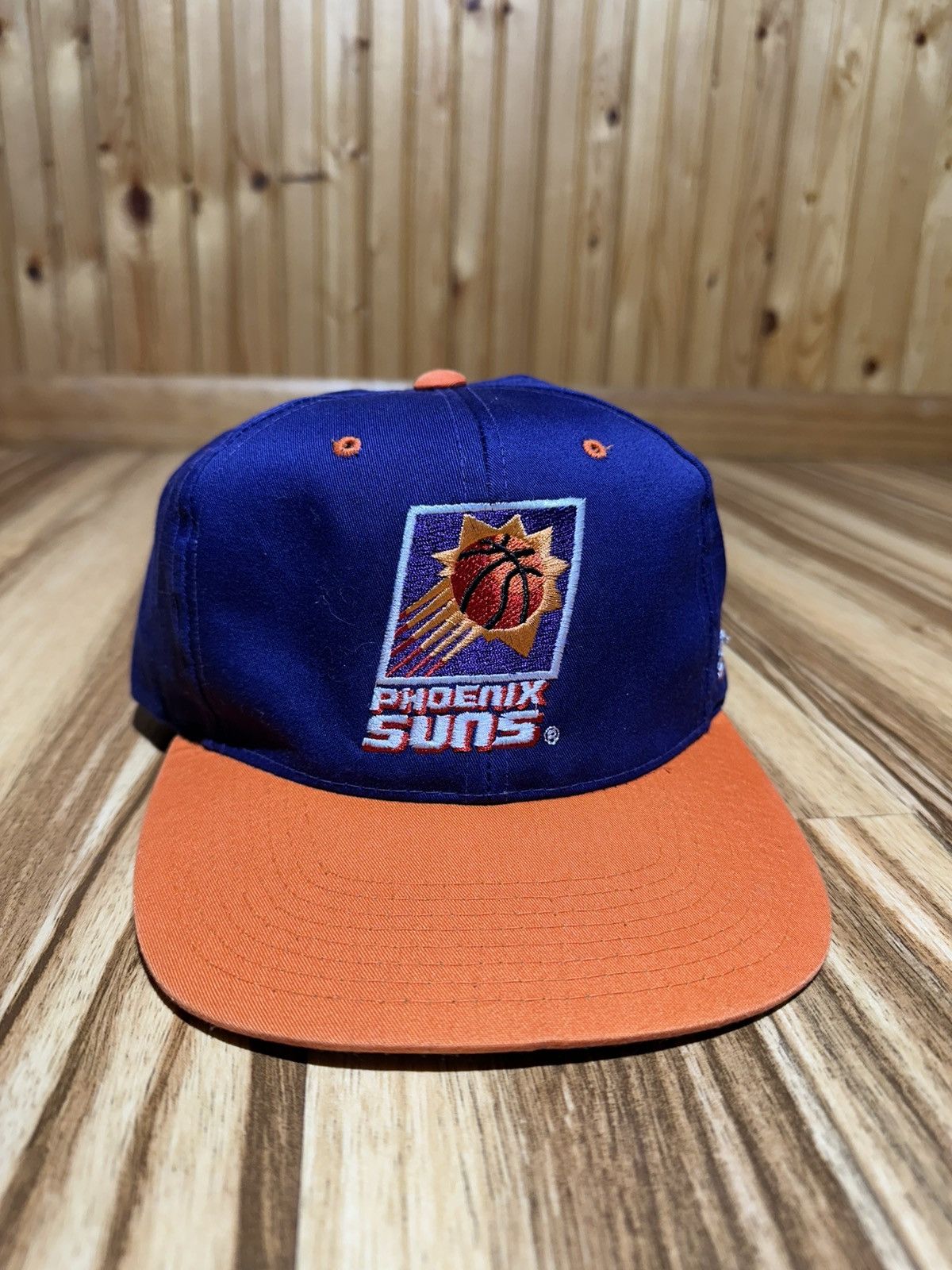 NBA Vintage 90’s Phoenix Suns Blue and Orange Cap Size ONE SIZE - 1 Thumbnail