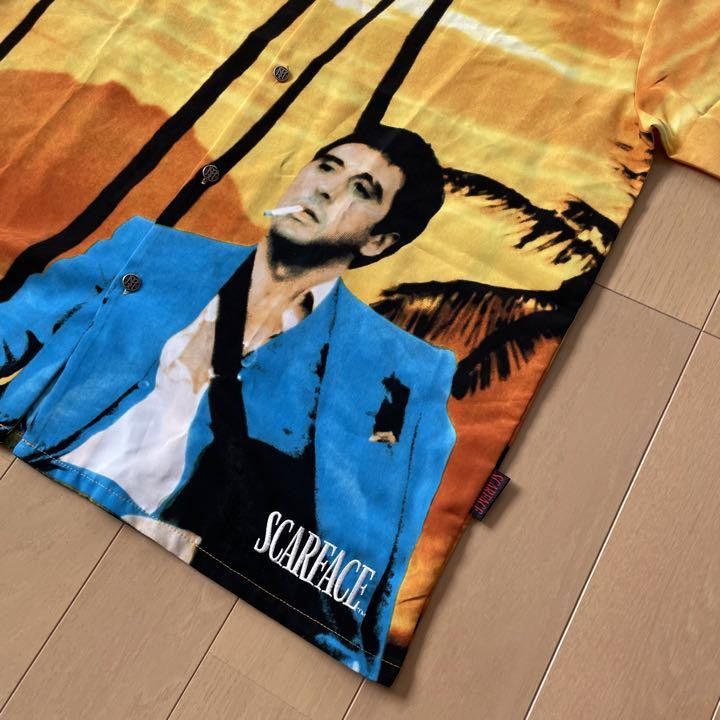 Vintage Scarface Tony Montana open collar shirt Very rare XL Size US XL / EU 56 / 4 - 2 Thumbnail
