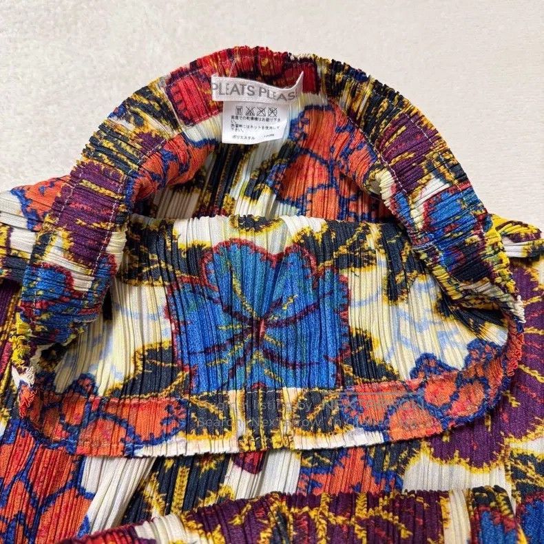 Issey Miyake Issey Miyake Peony Hollyhock New Year Painting Vintage Mid Size 26" / US 2 / IT 38 - 7 Thumbnail
