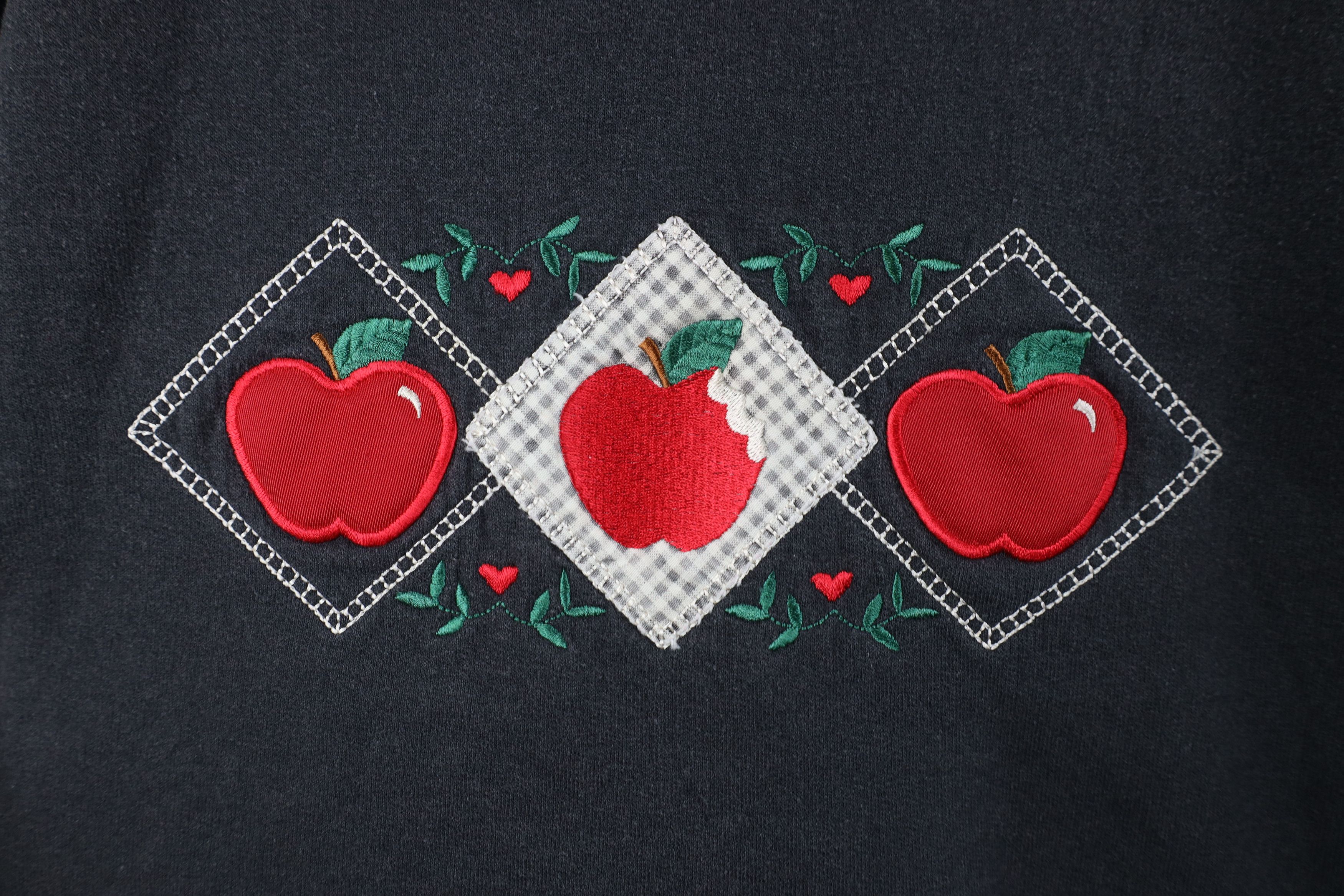 Vintage Vintage 90s Streetwear Farmhouse Heart Apple Sweatshirt USA Size XXL / US 16-18 / IT 52-54 - 5 Thumbnail