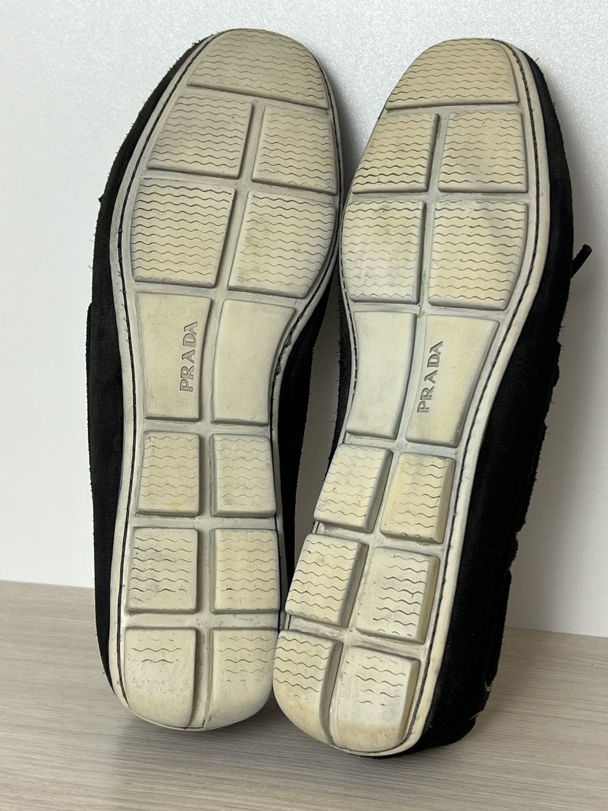 Prada Prada Black Suede Driving Loafers with Laces – Size 9,5 Size US 9.5 / EU 42-43 - 18 Thumbnail