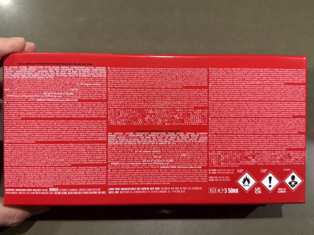 Supreme SUPREME X MONTANA MINI SPRAY CANS SS21 Size ONE SIZE - 11 Thumbnail