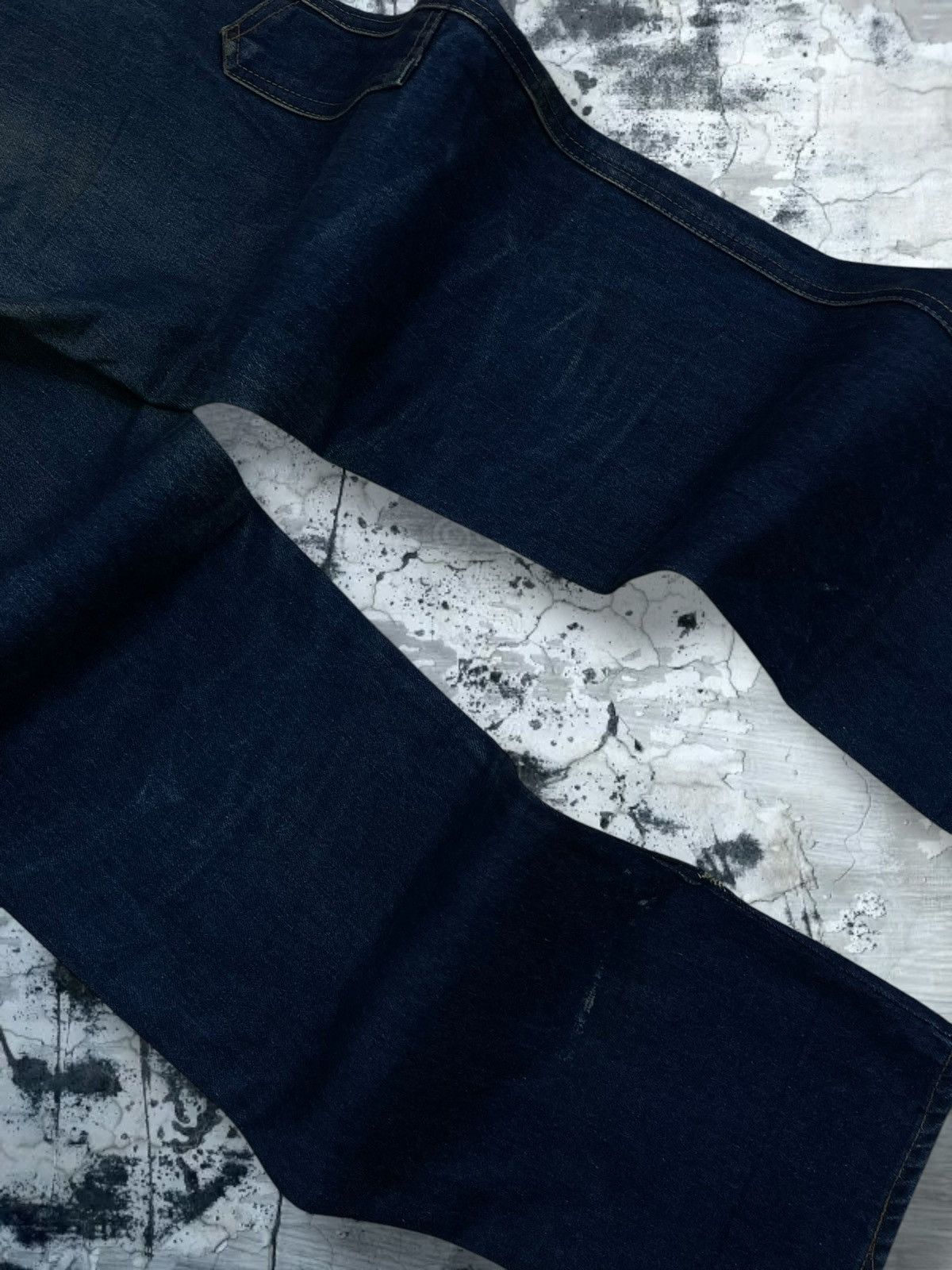 Japanese Brand Vintage 90s Designer Bison Rustic Blue Overall Iconic Denim Size US 33 - 16 Thumbnail