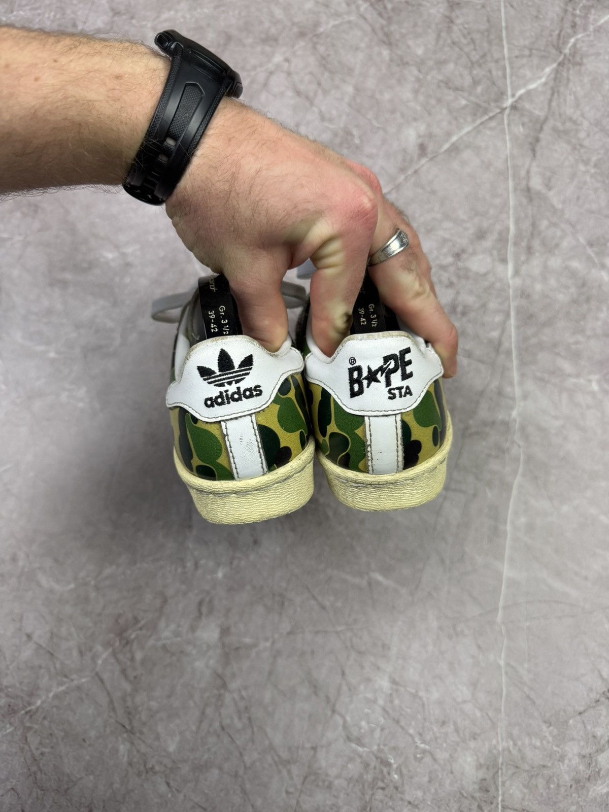 Adidas × Bape Adidas Superstar Bape ABC Camo Green A Bathing Ape Size Size US 6 / IT 36 - 8 Thumbnail